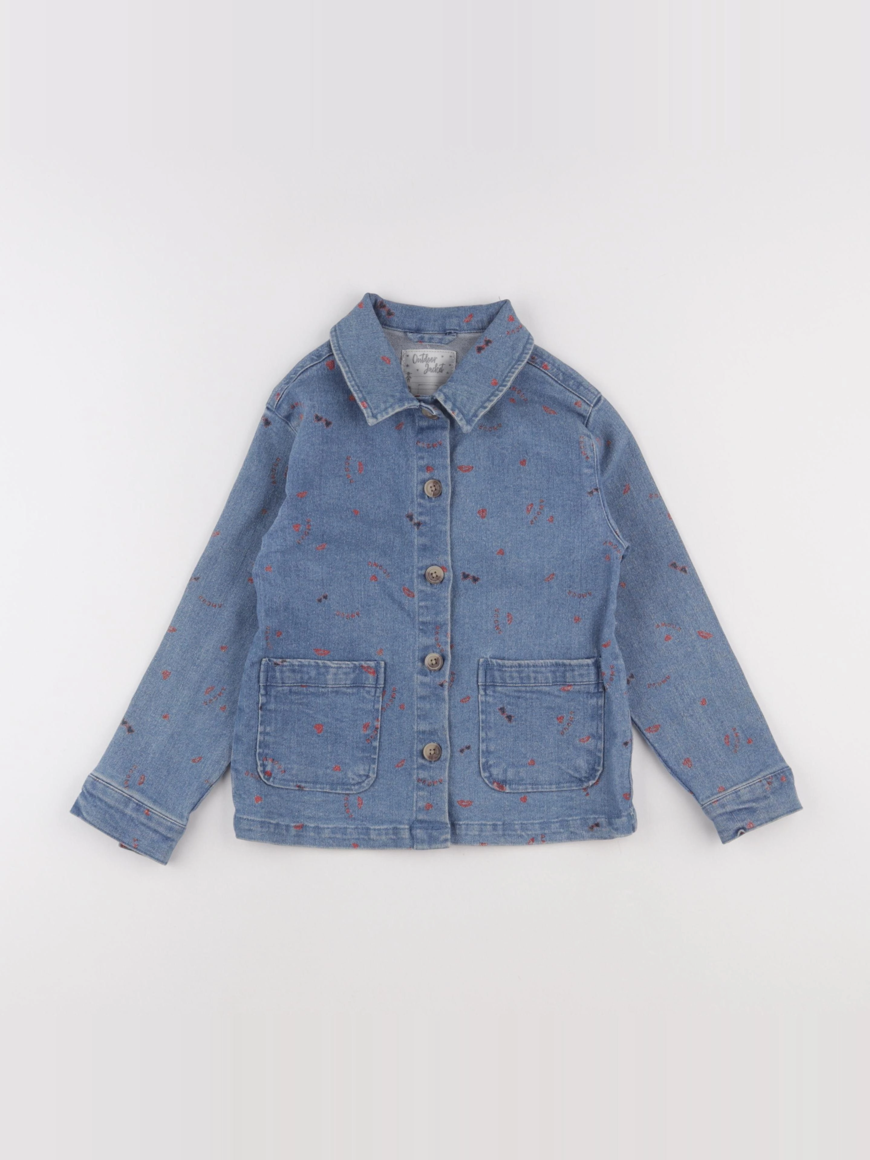 Vertbaudet - veste bleu - 7 ans