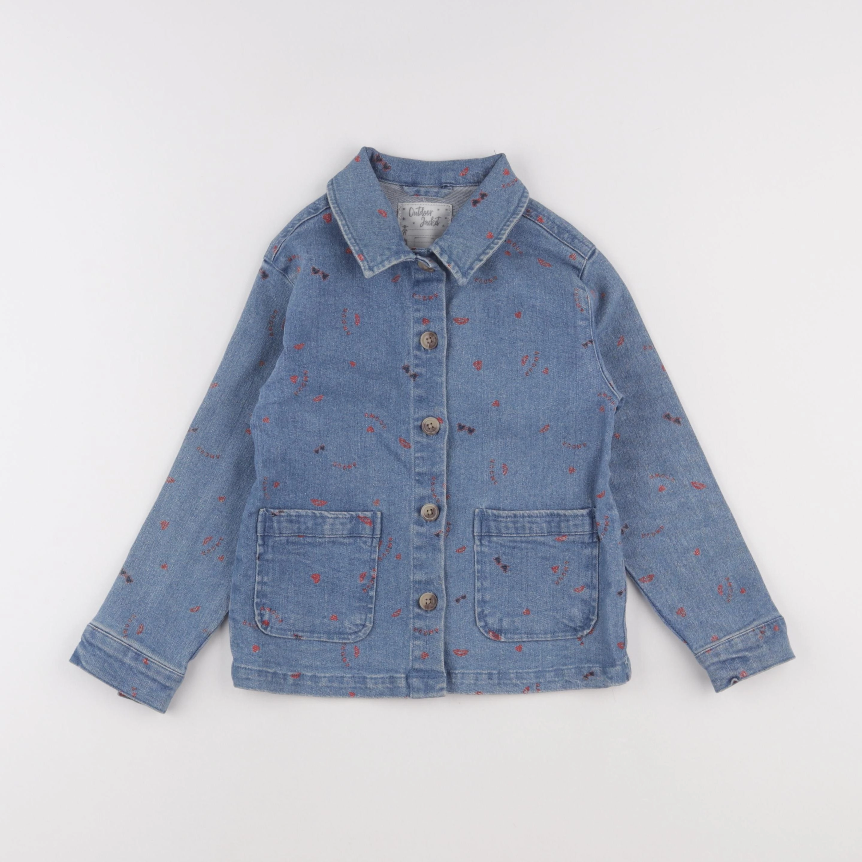 Vertbaudet - veste bleu - 7 ans