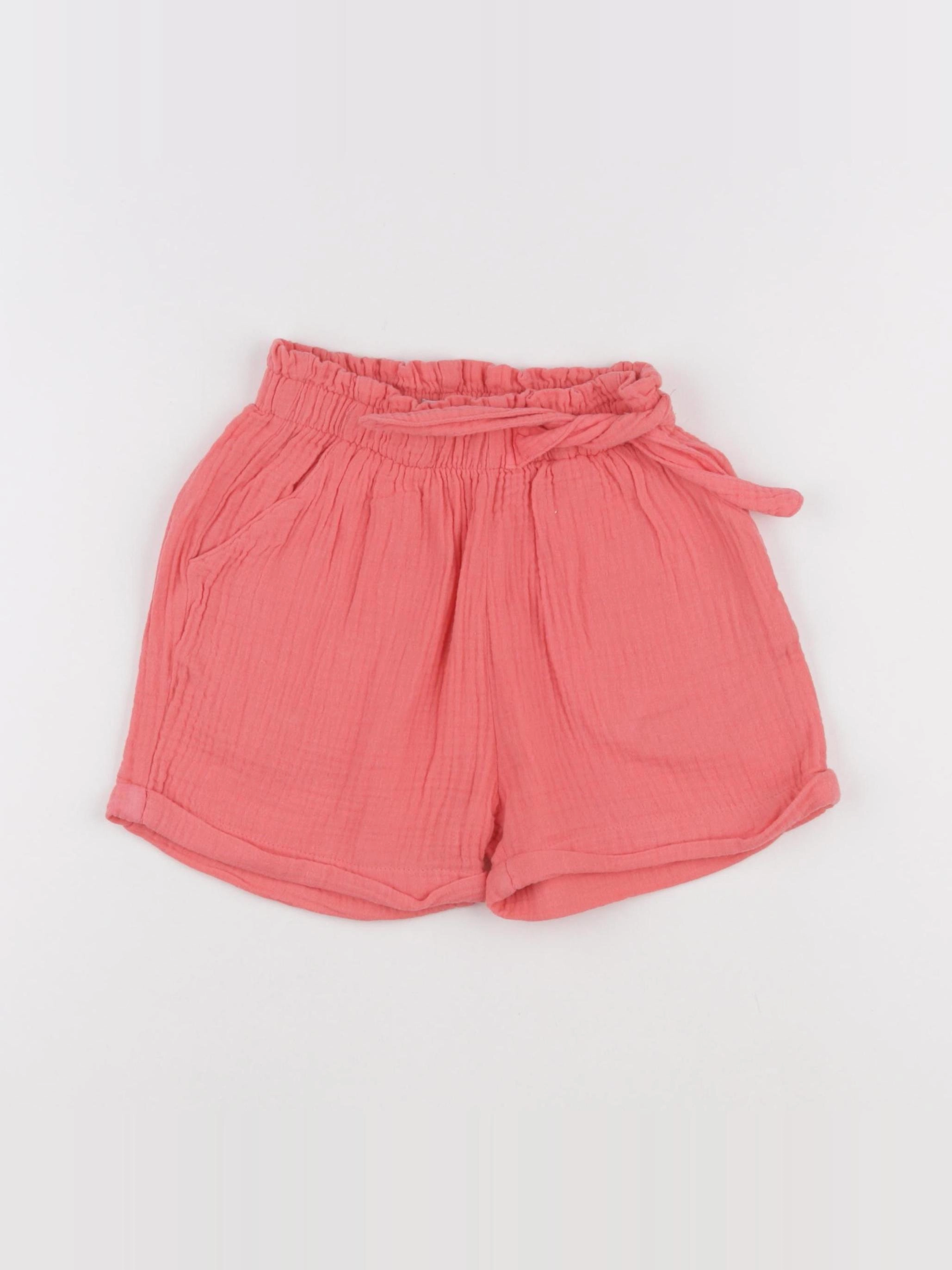 Vertbaudet - short rose - 7 ans