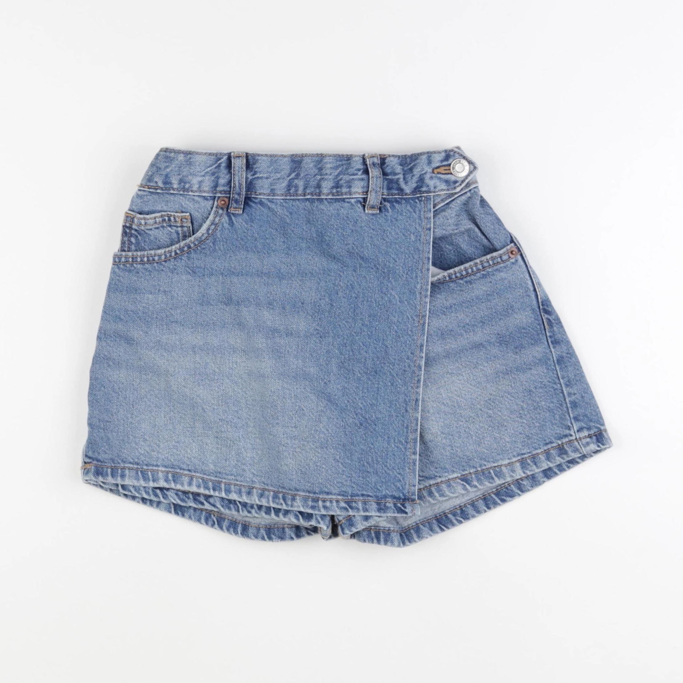 Zara - jupe short bleu - 12/13 ans