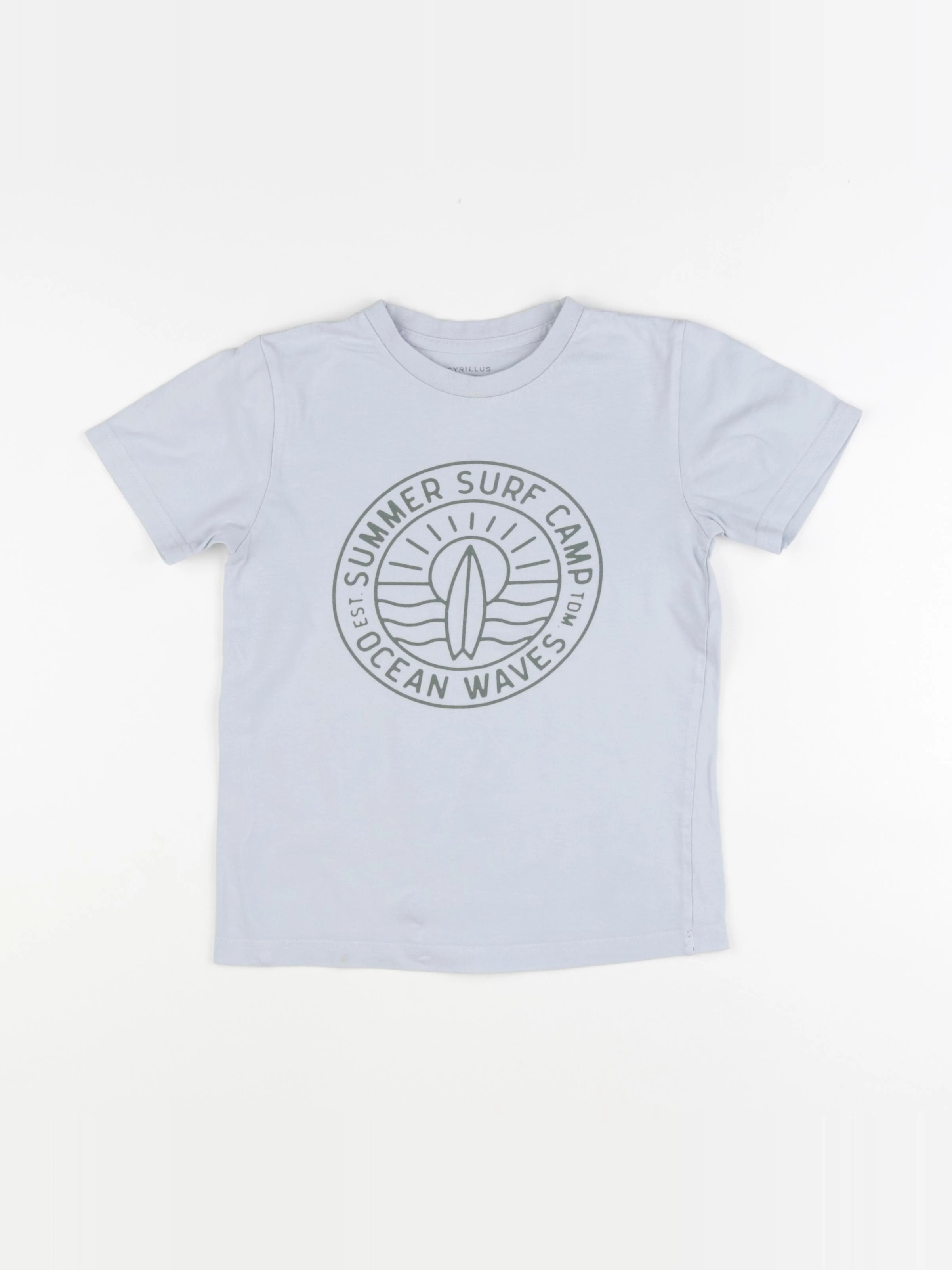 Cyrillus - tee-shirt bleu - 8 ans