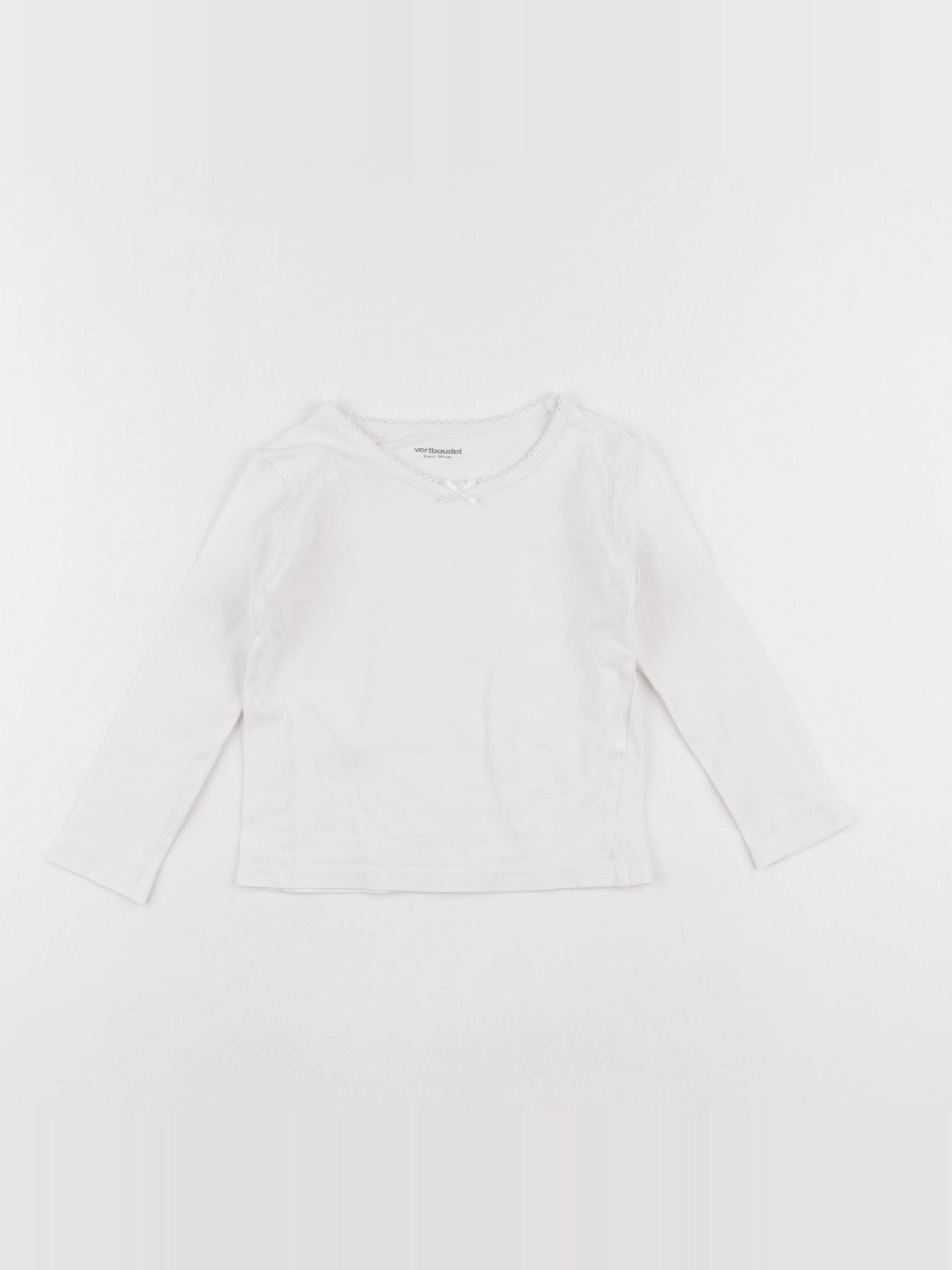 Vertbaudet - maillot de corps blanc - 3 ans