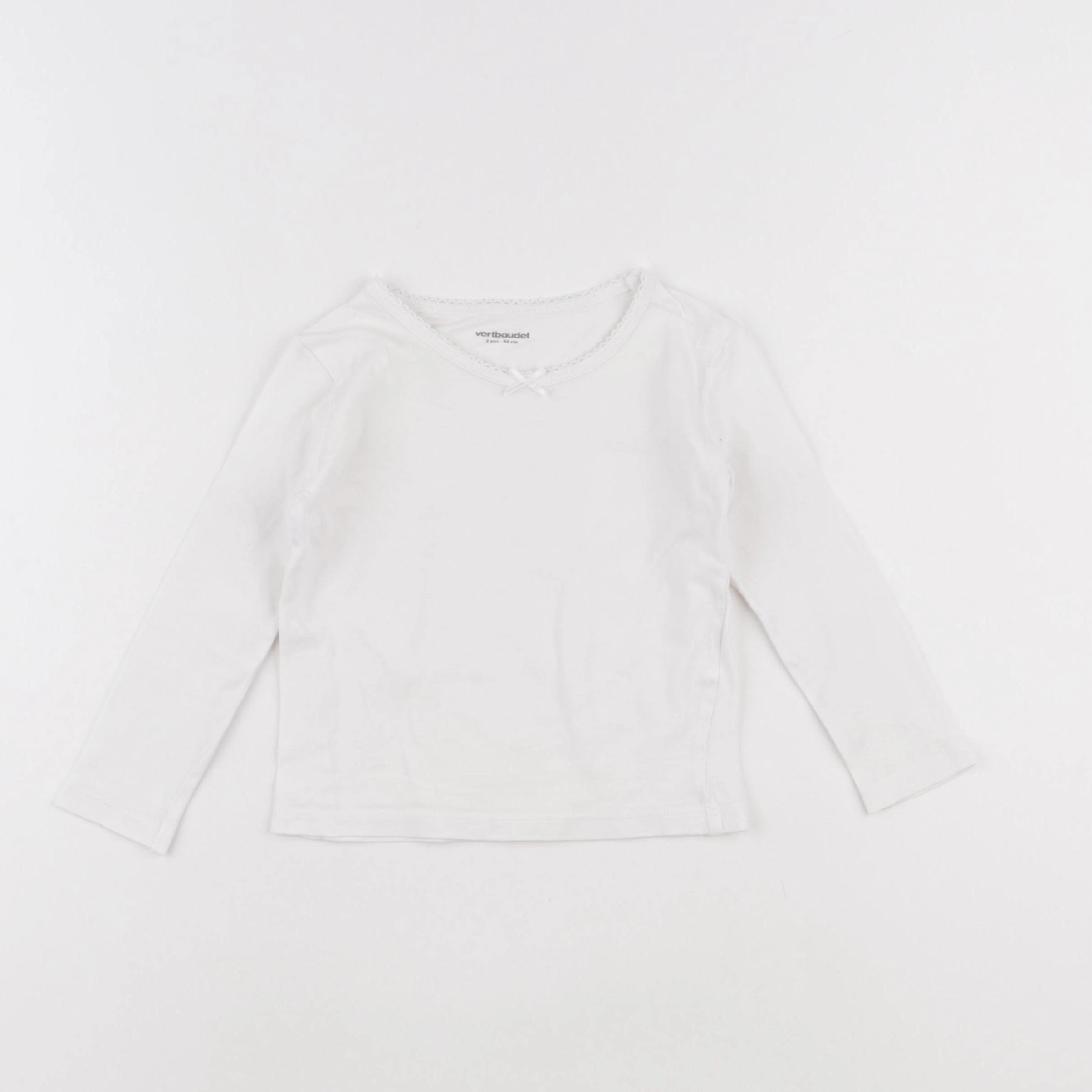Vertbaudet - maillot de corps blanc - 3 ans