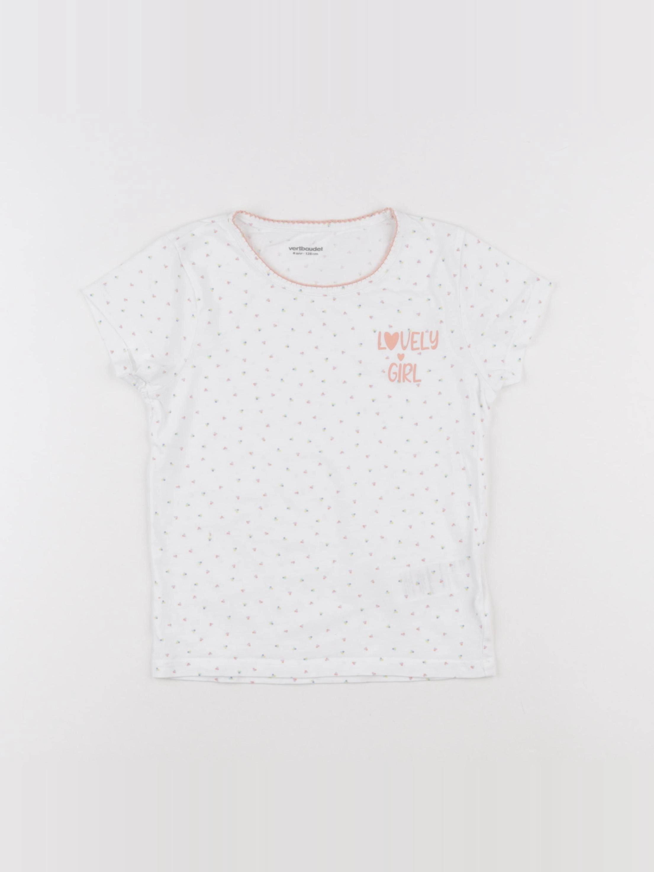 Vertbaudet - maillot de corps blanc - 8 ans