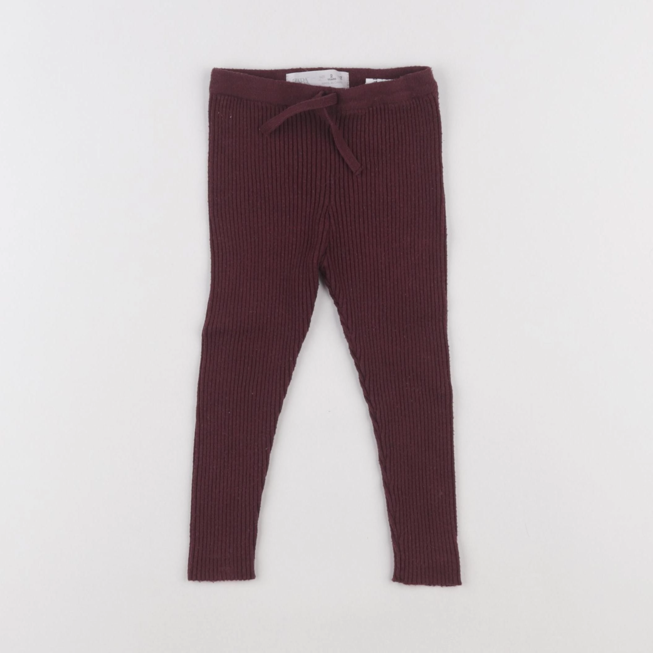 Zara - legging rouge - 2 ans