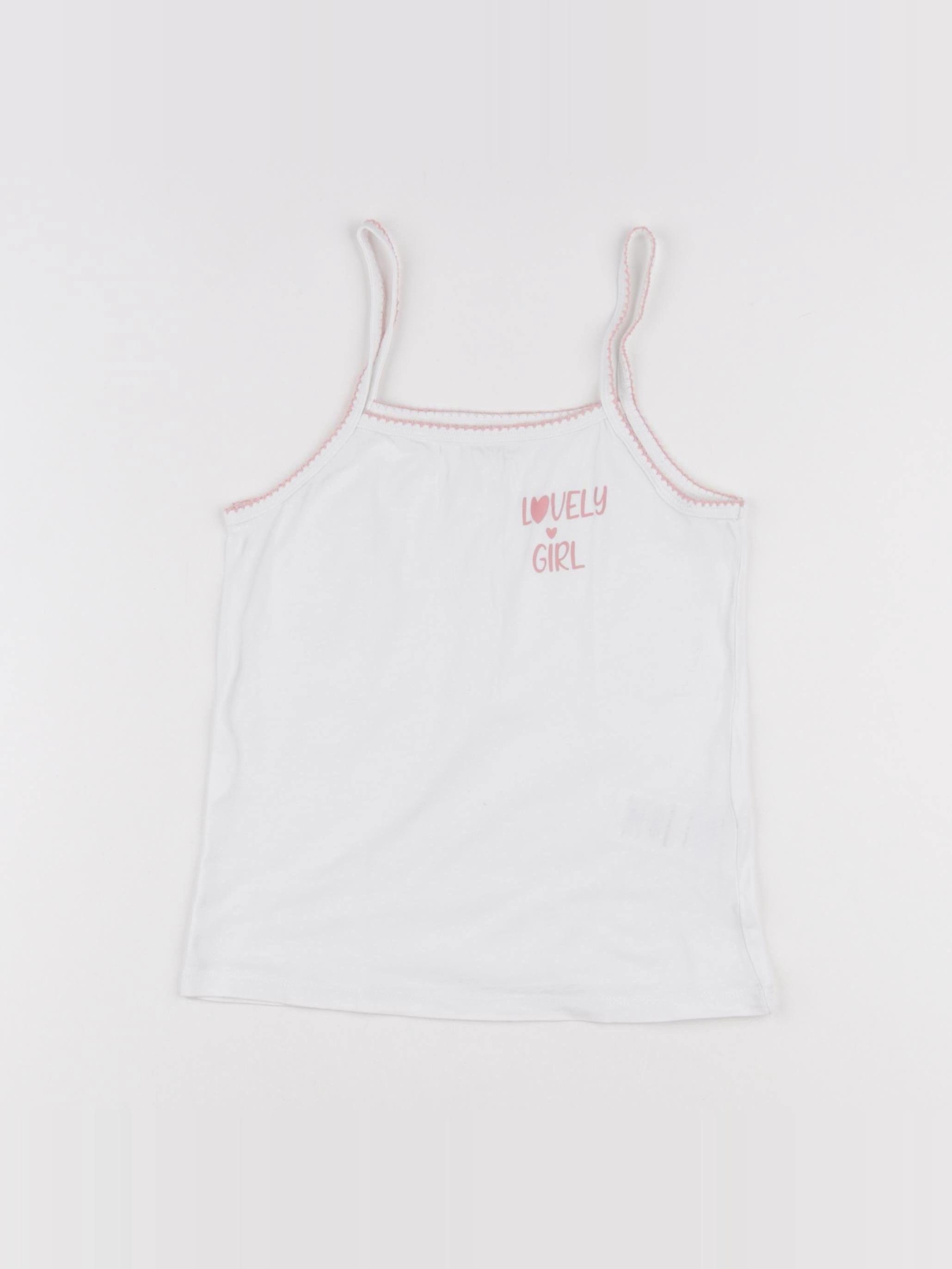 Vertbaudet - maillot de corps blanc - 8 ans