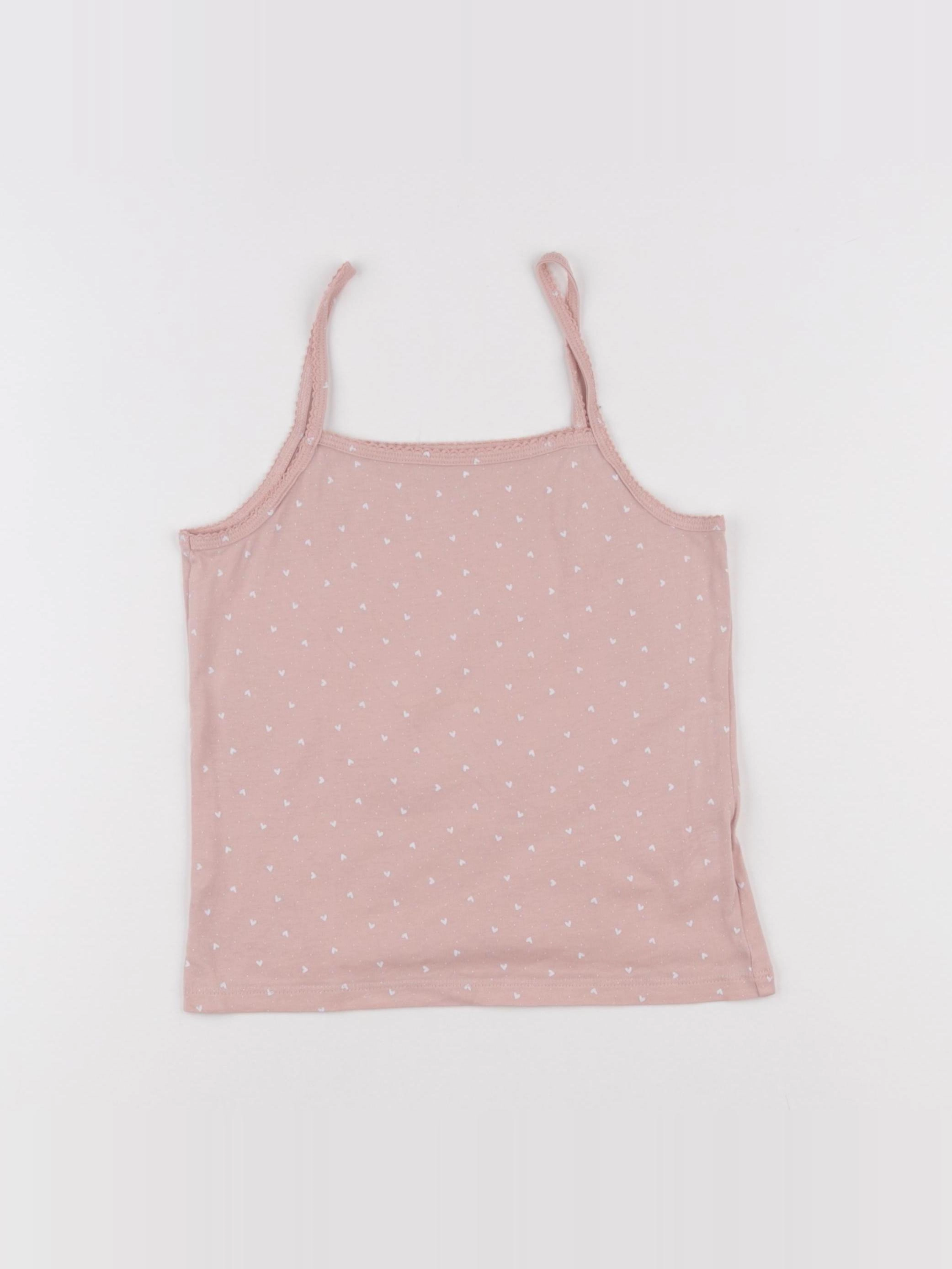 Vertbaudet - maillot de corps rose - 8 ans