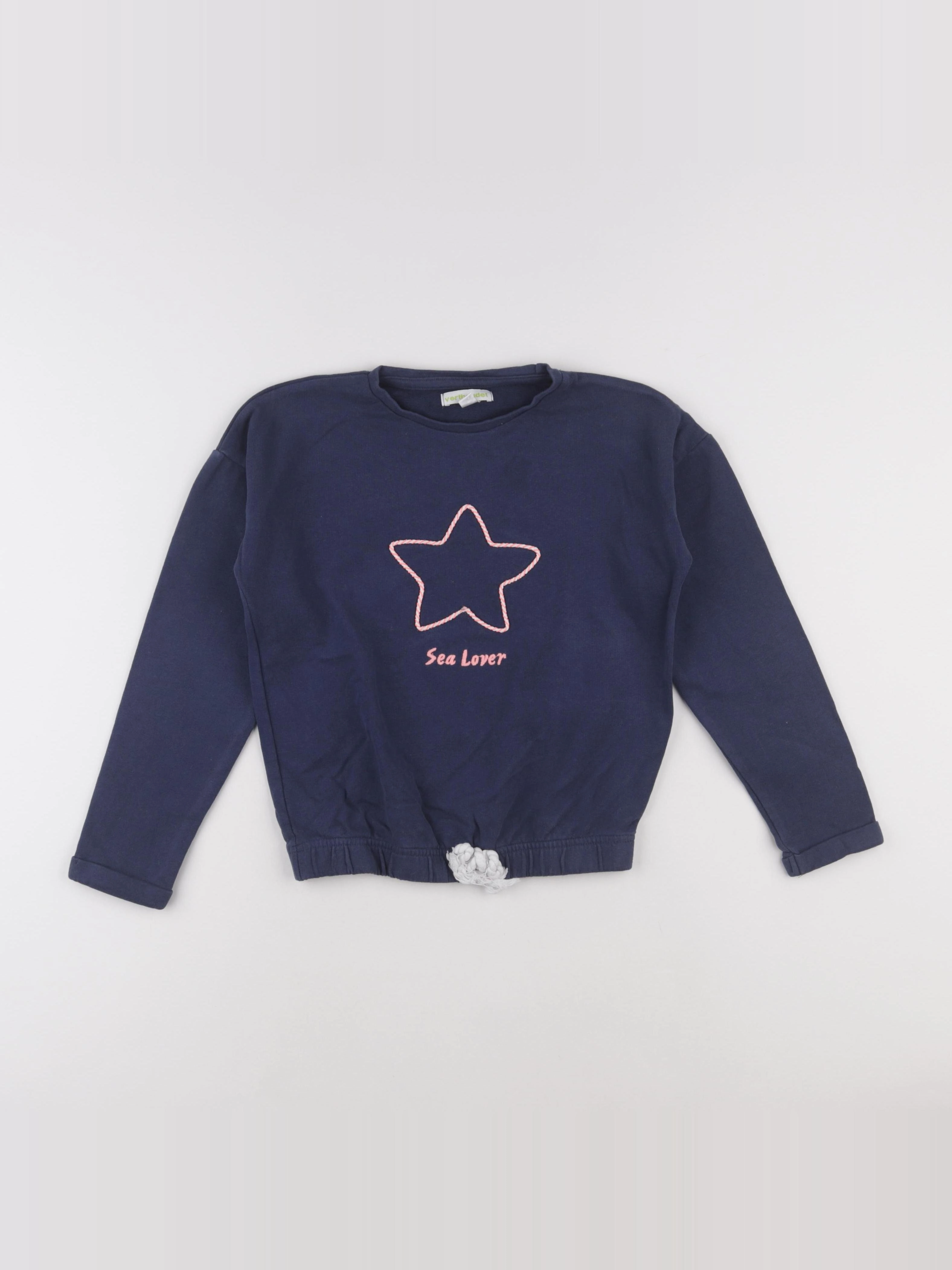 Vertbaudet - sweat bleu - 8 ans