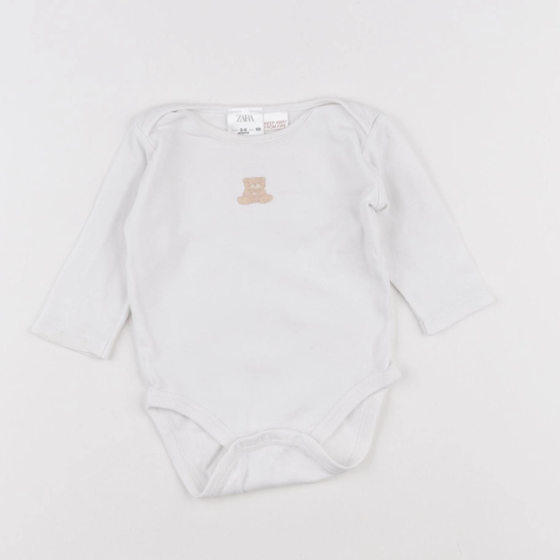 Zara - body blanc - 3/6 mois