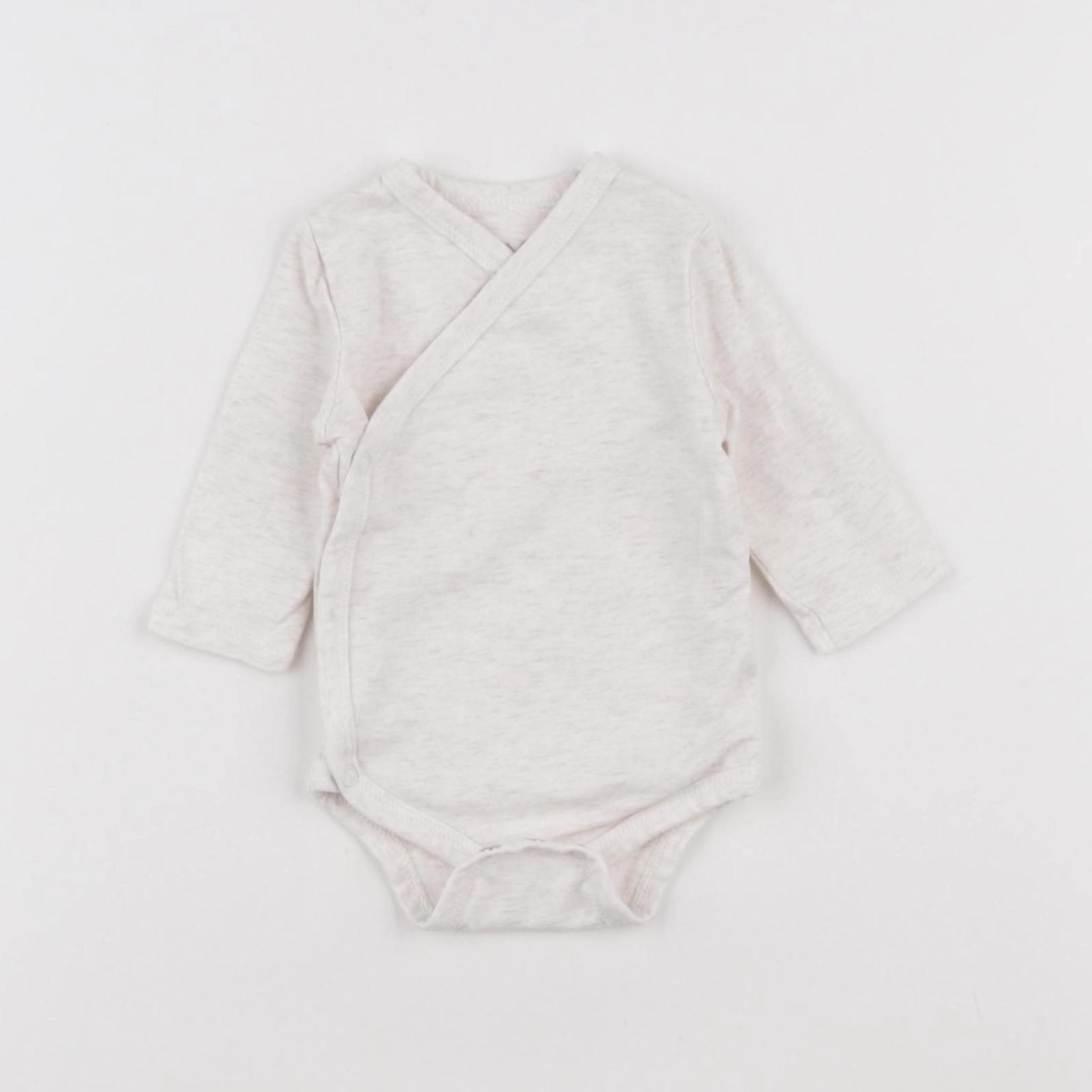 Tape à l'oeil - body beige - 1 mois
