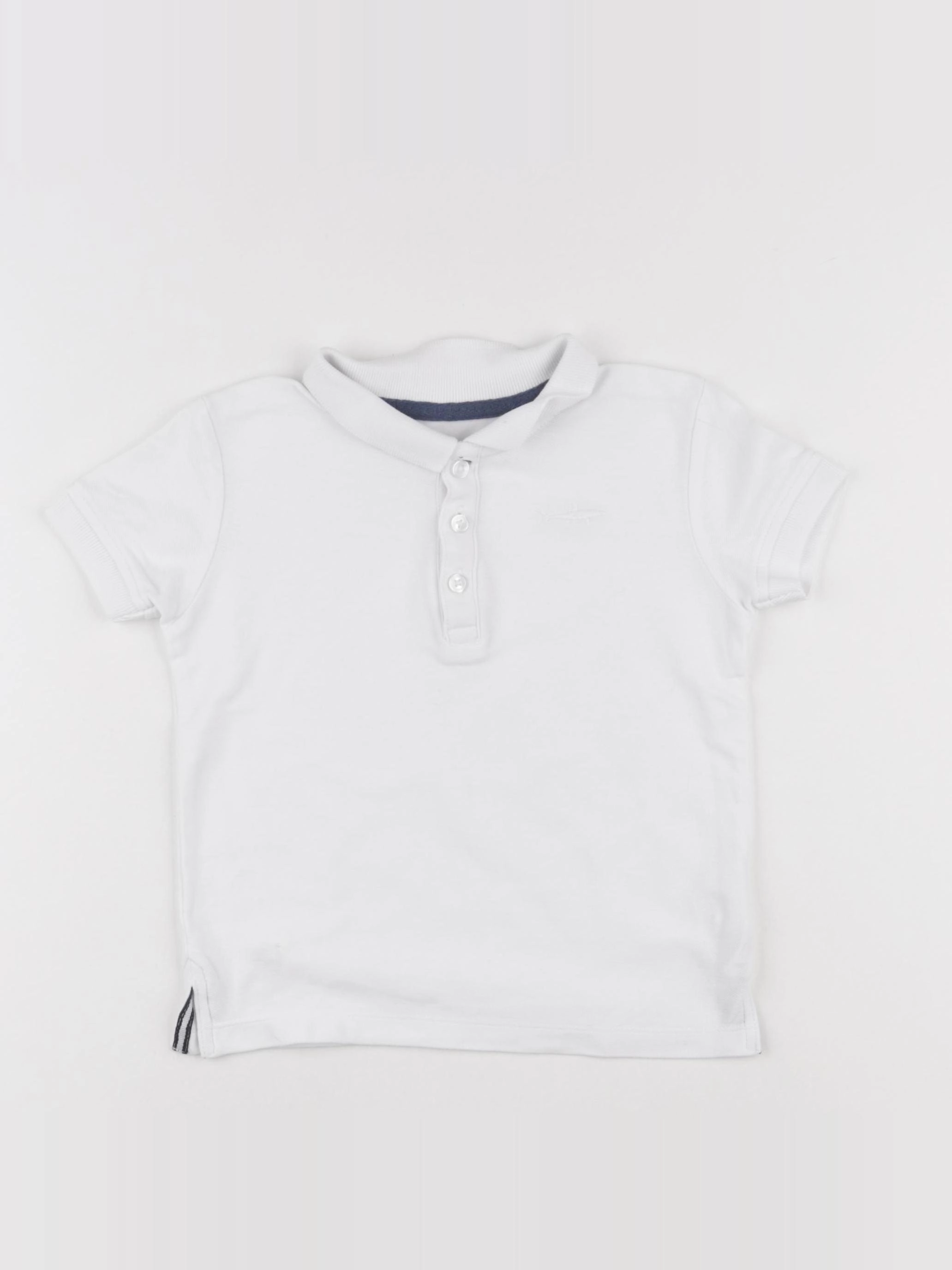 Vertbaudet - polo blanc - 4 ans