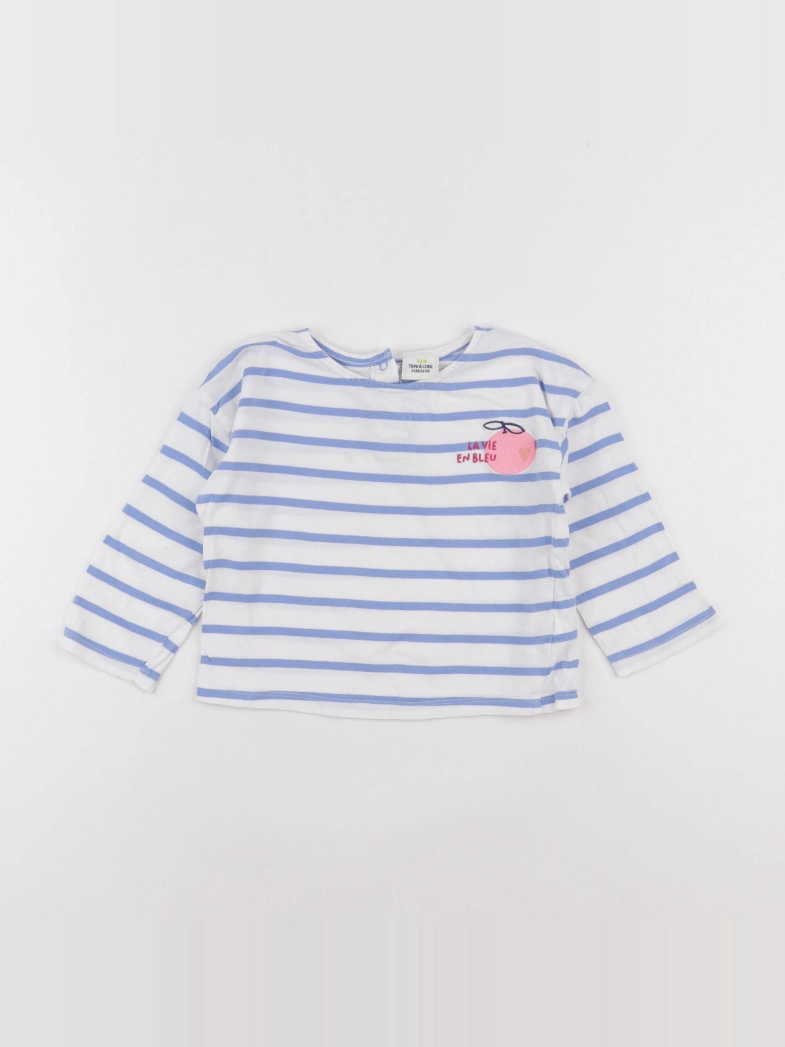 Tape à l'oeil - tee-shirt bleu - 24 mois