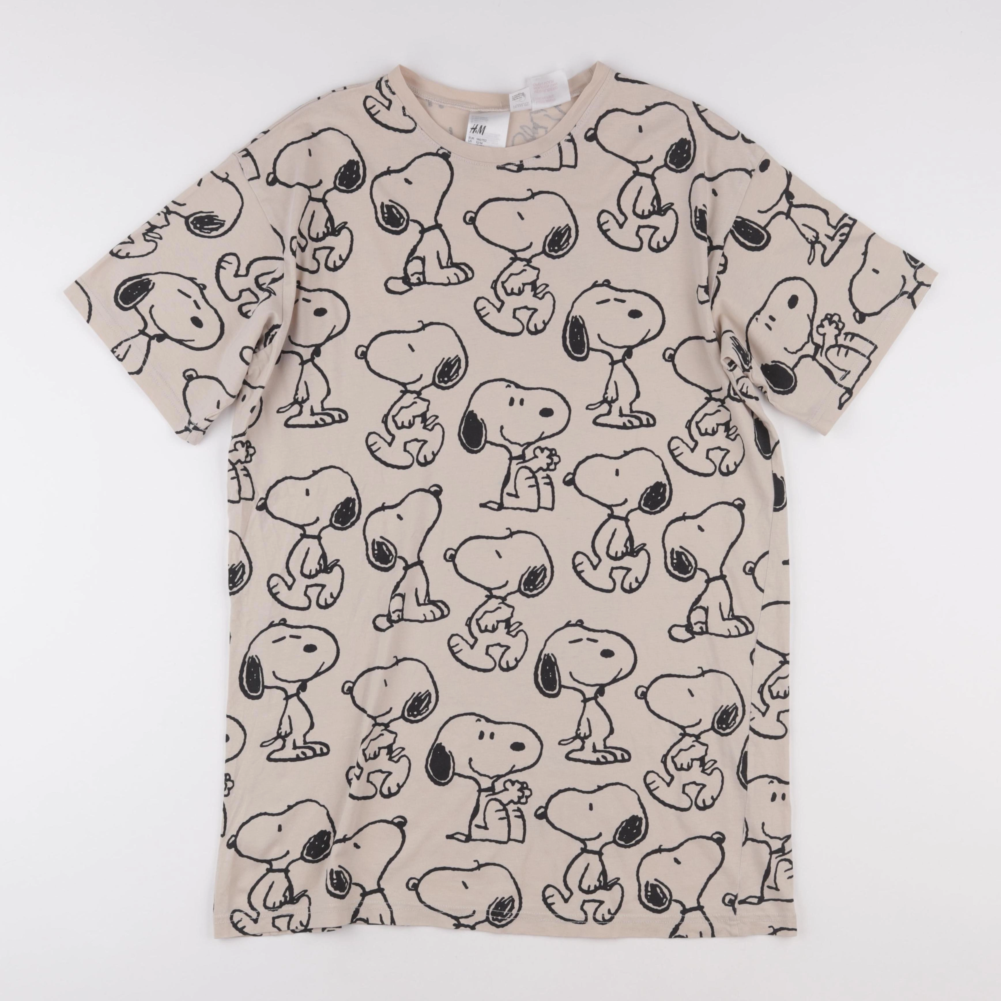 H&M - chemise de nuit coton beige - 10/12 ans