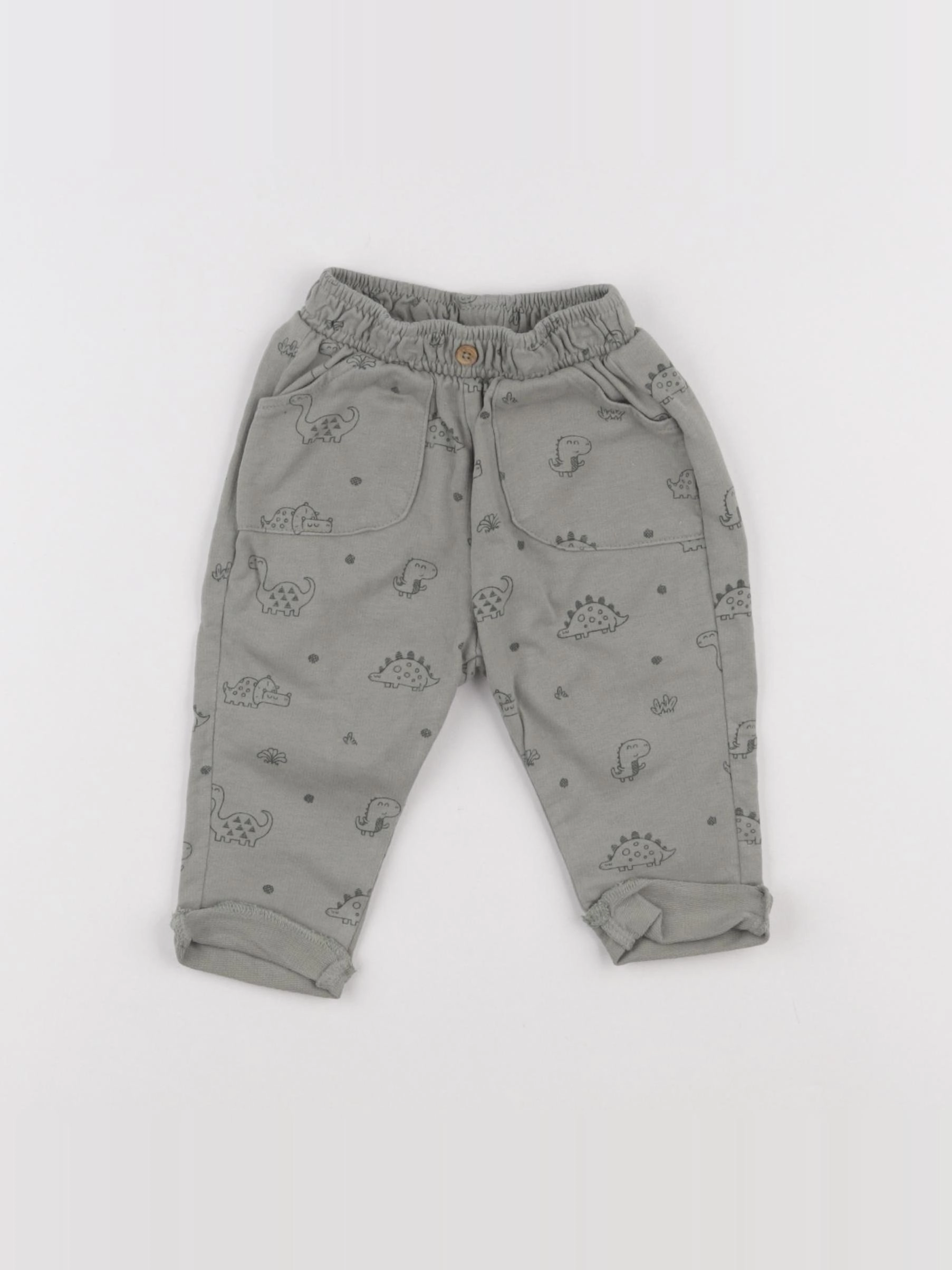 Vertbaudet - pantalon vert - 3 mois