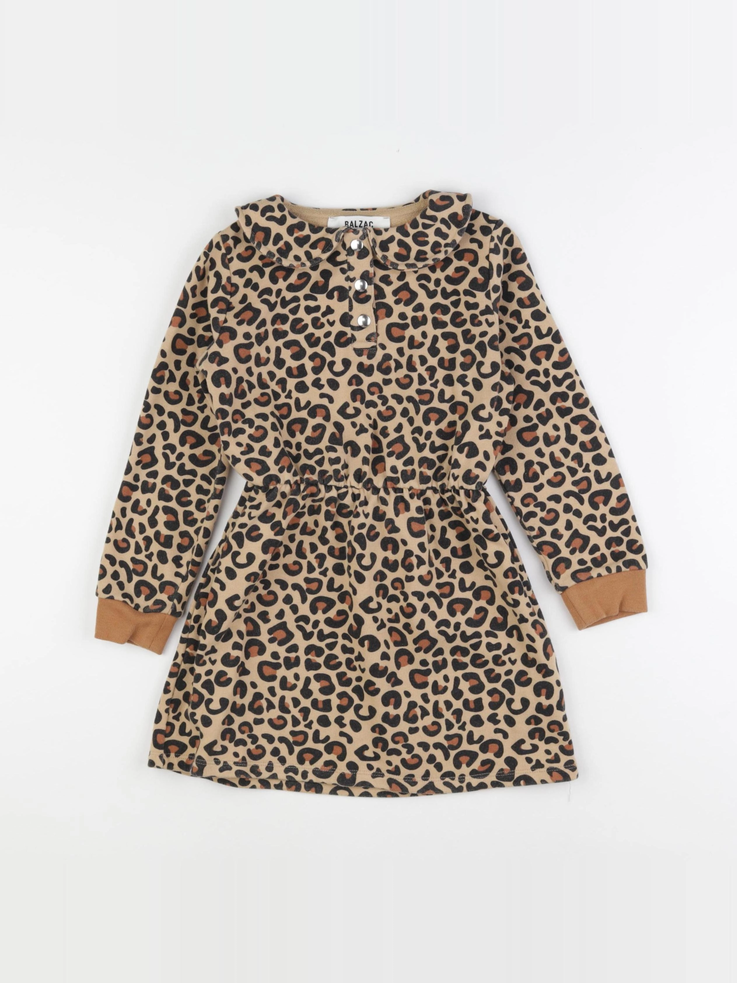 Balzac Paris - robe beige, marron - 5/6 ans