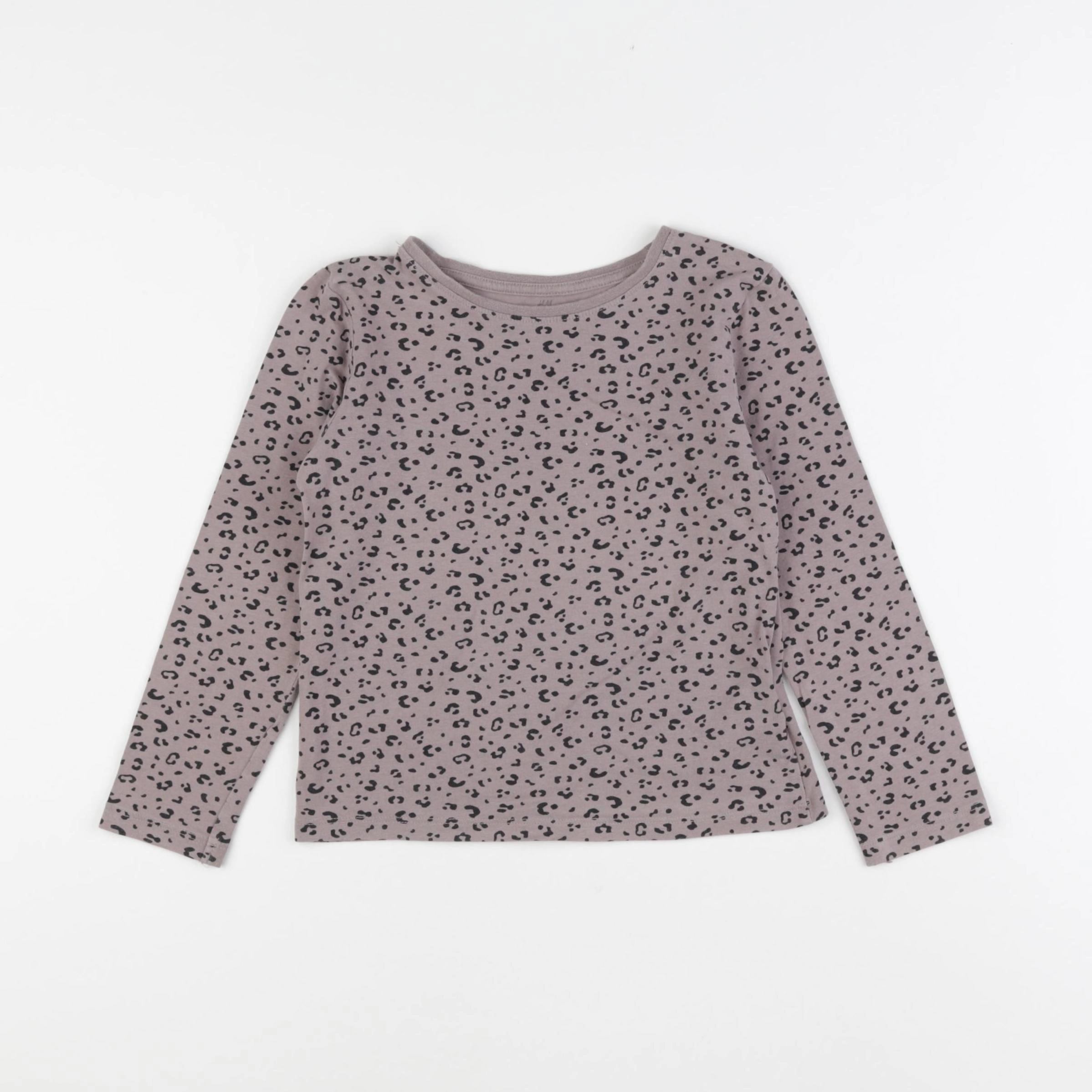 H&M - tee-shirt taupe - 4/6 ans