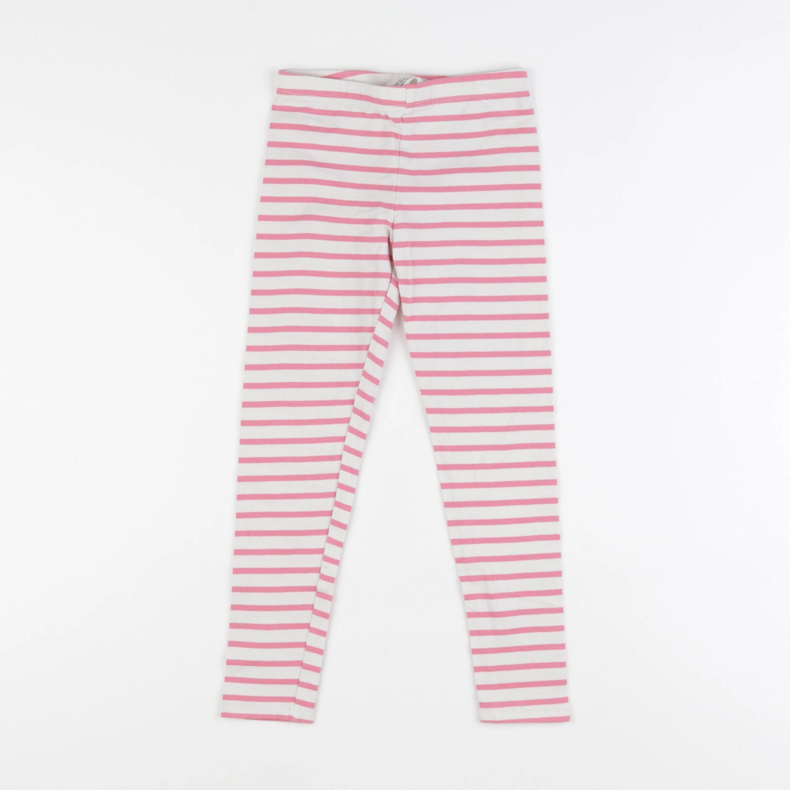 H&M - legging blanc, rose - 5/6 ans