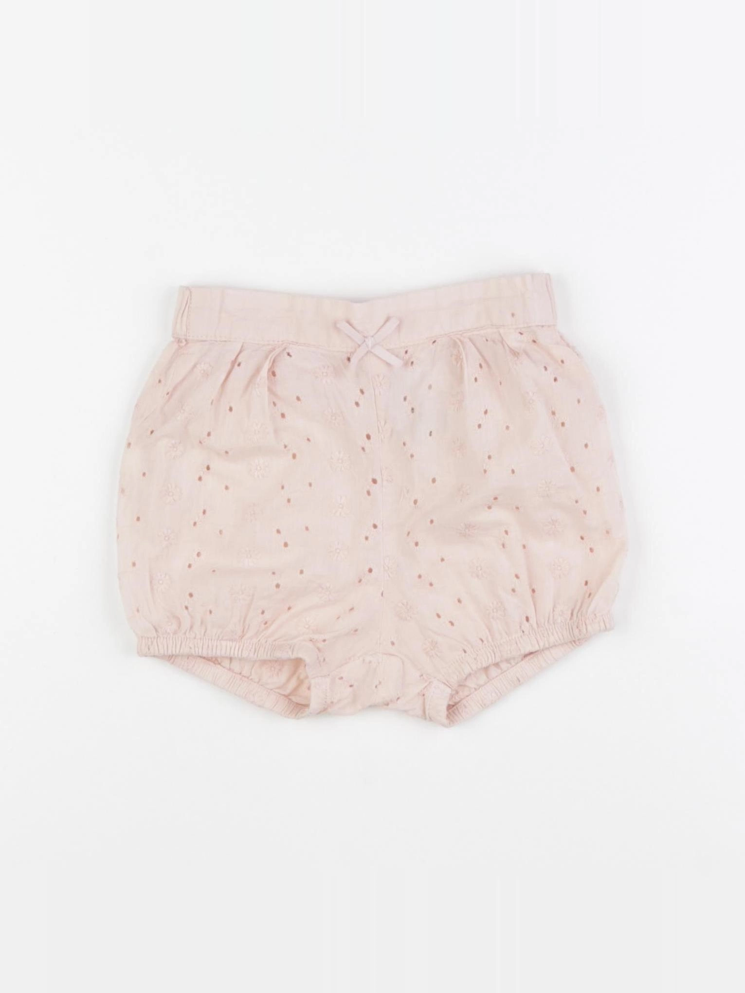 H&M - short rose - 9/12 mois