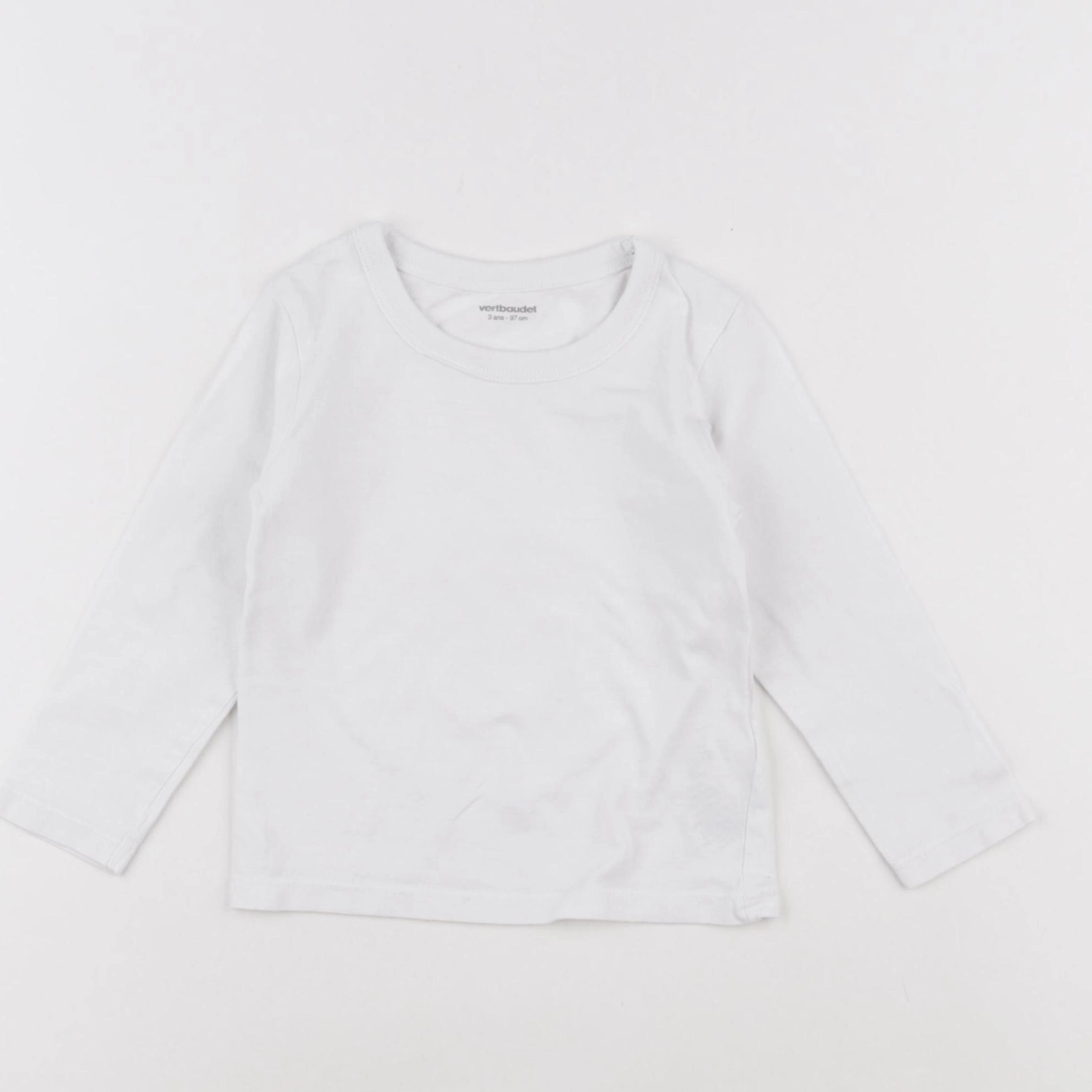 Vertbaudet - maillot de corps blanc - 3 ans