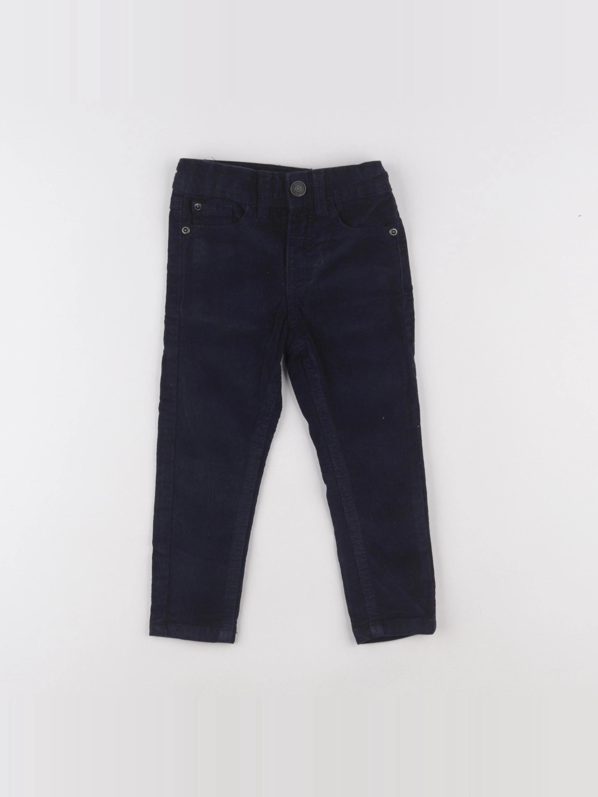Vertbaudet - pantalon bleu - 2 ans