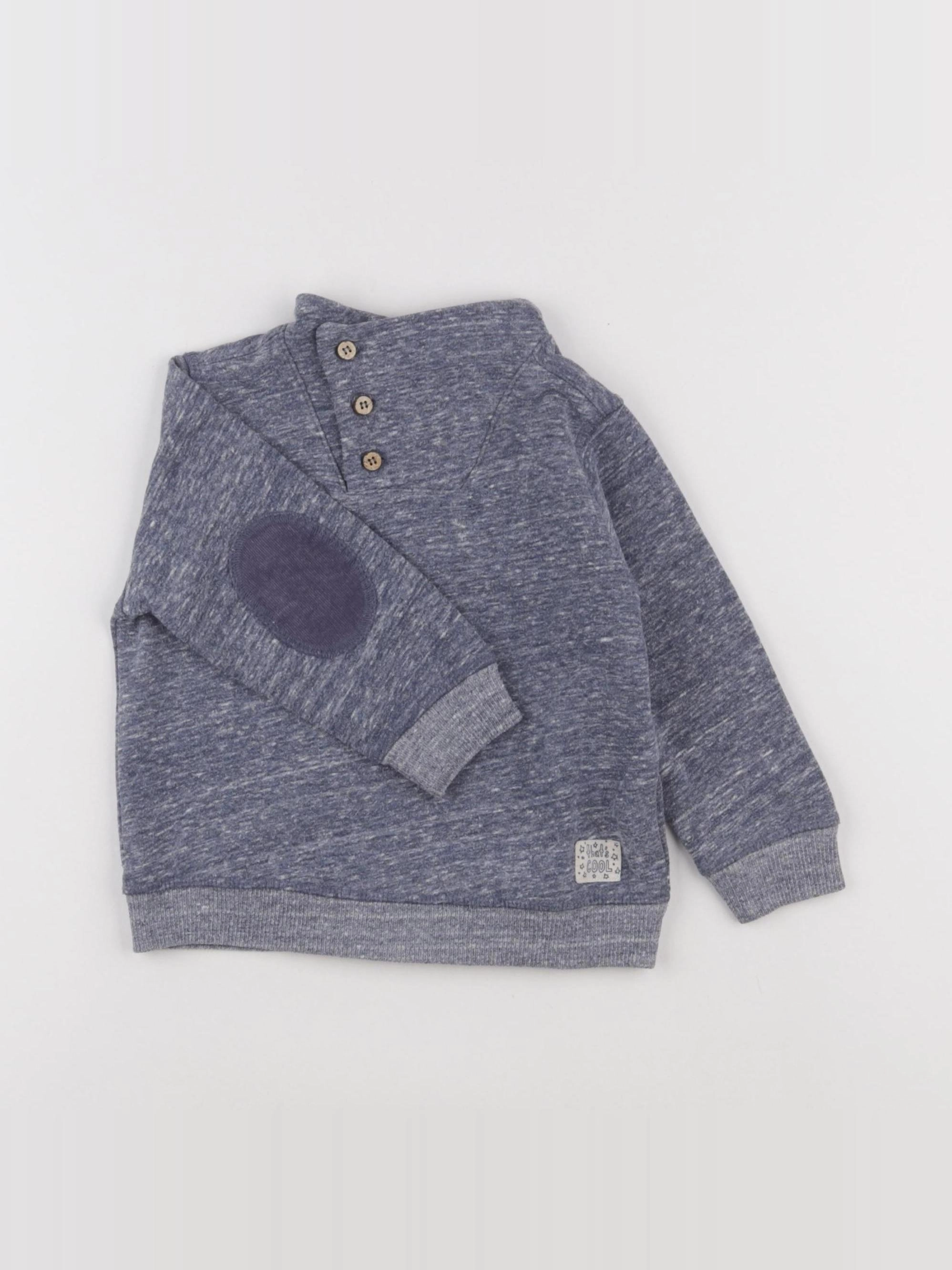 Zara - sweat bleu - 18/24 mois