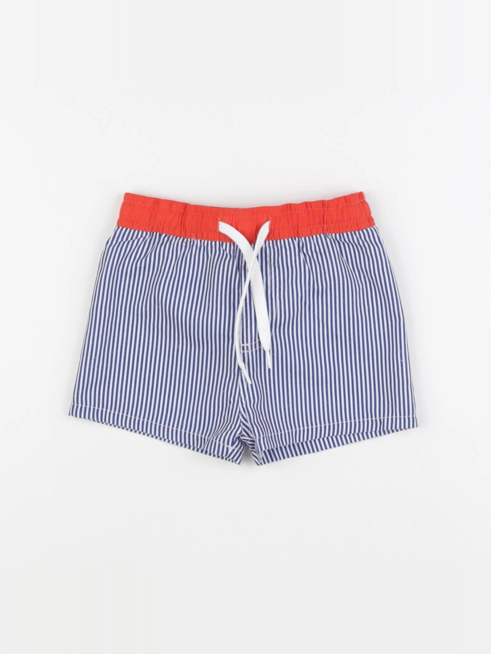 Boutchou - maillot de bain blanc, bleu - 12 mois