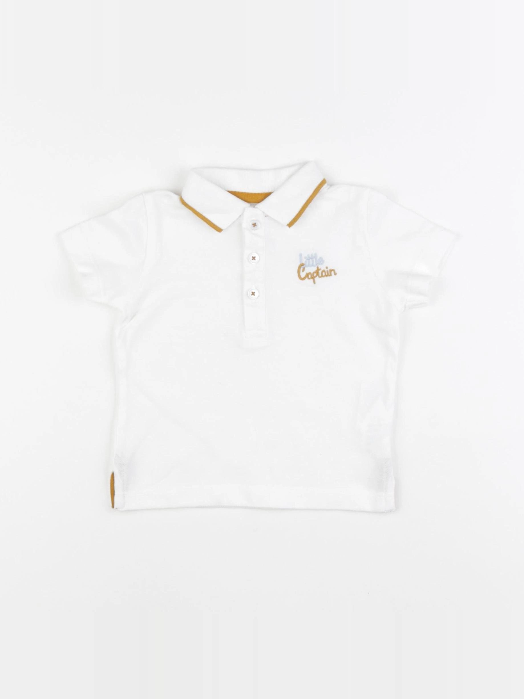 Boutchou - polo blanc - 12 mois