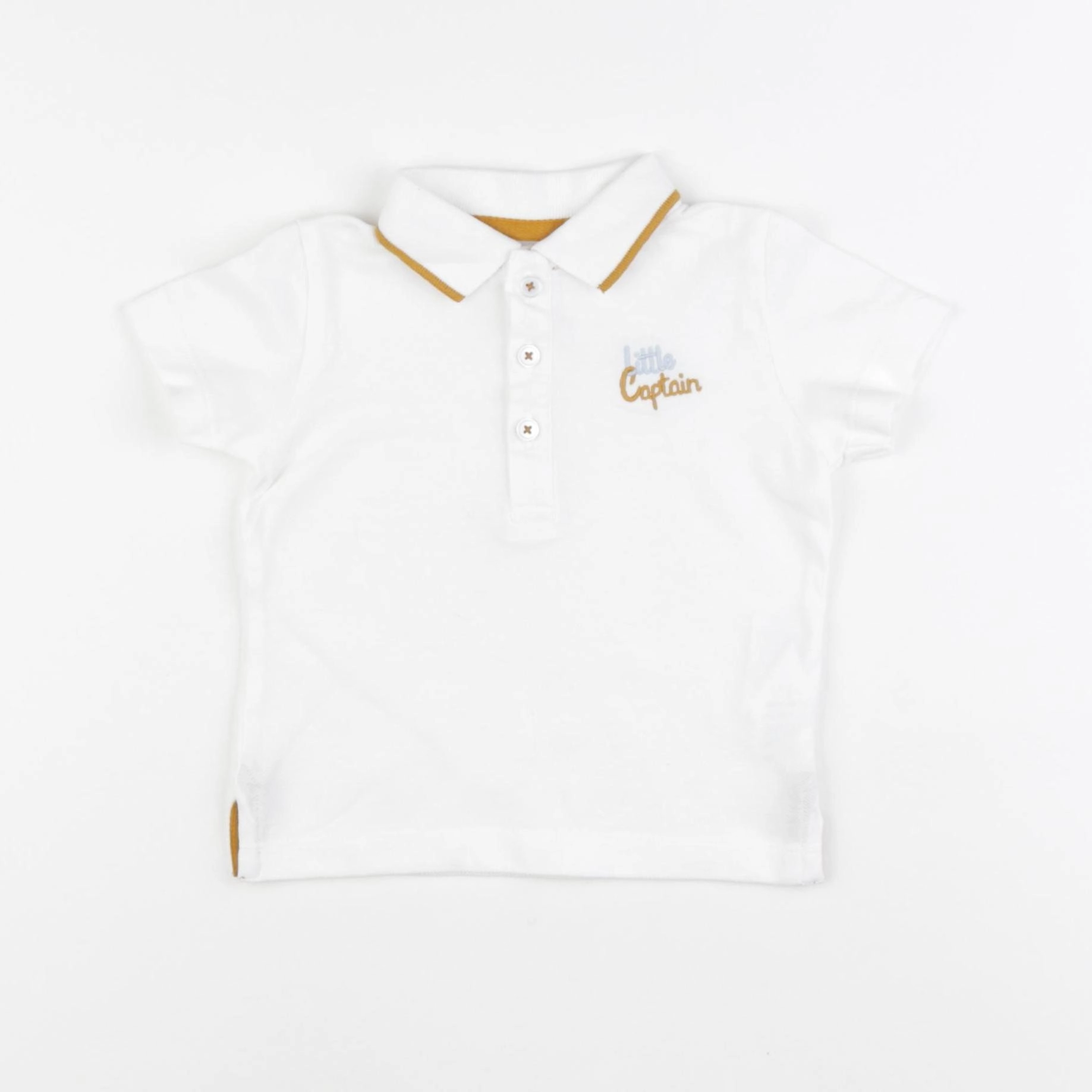 Boutchou - polo blanc - 12 mois