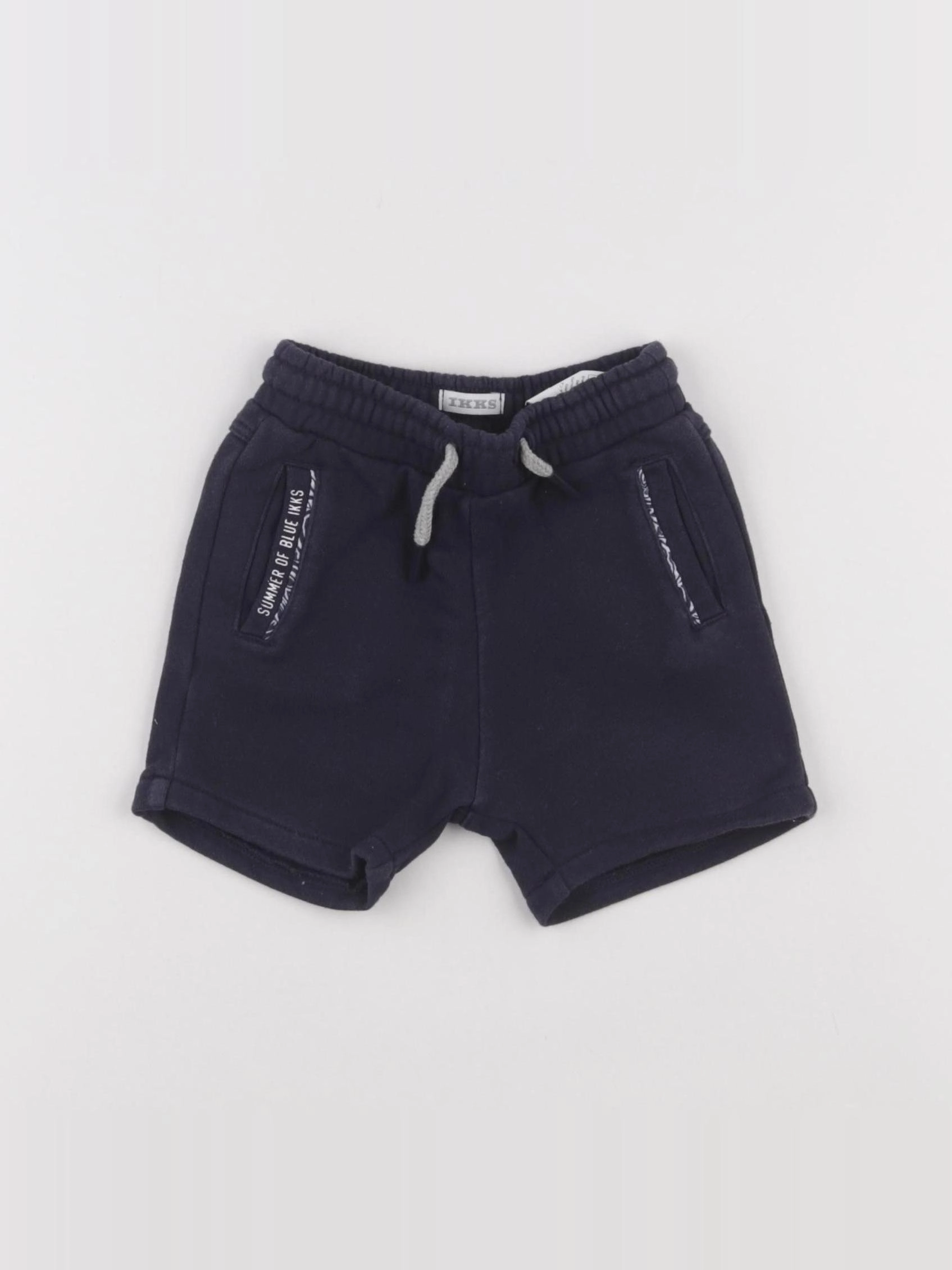 IKKS - short bleu - 18 mois