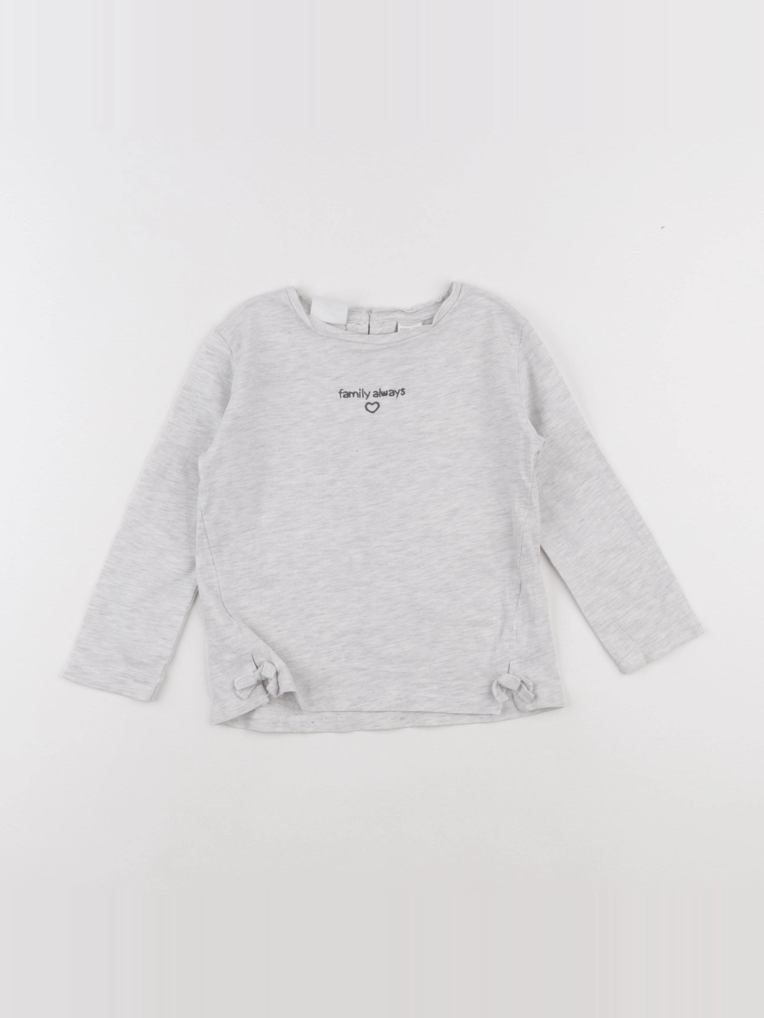 Zara - tee-shirt gris - 3/4 ans