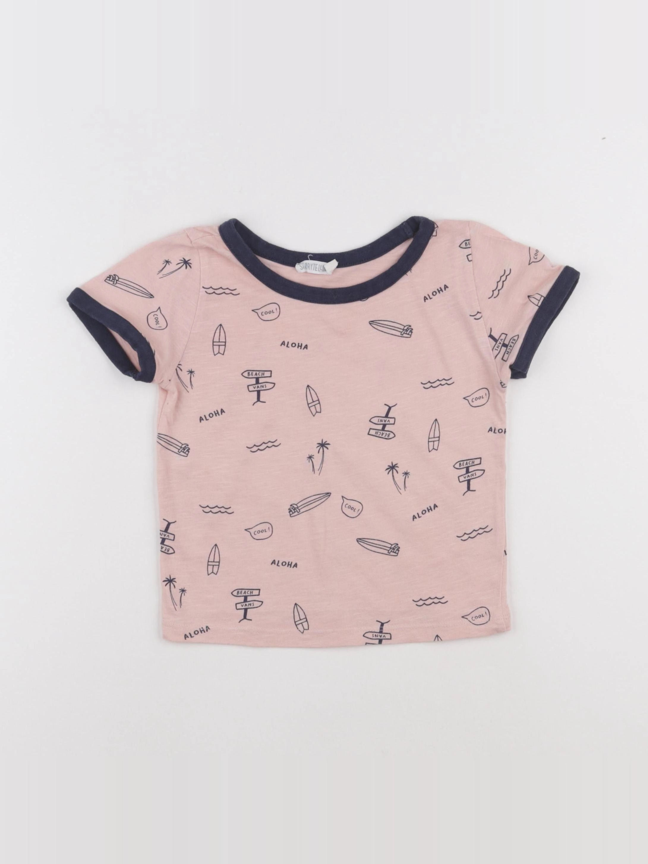 Storytelling - tee-shirt rose - 3 ans