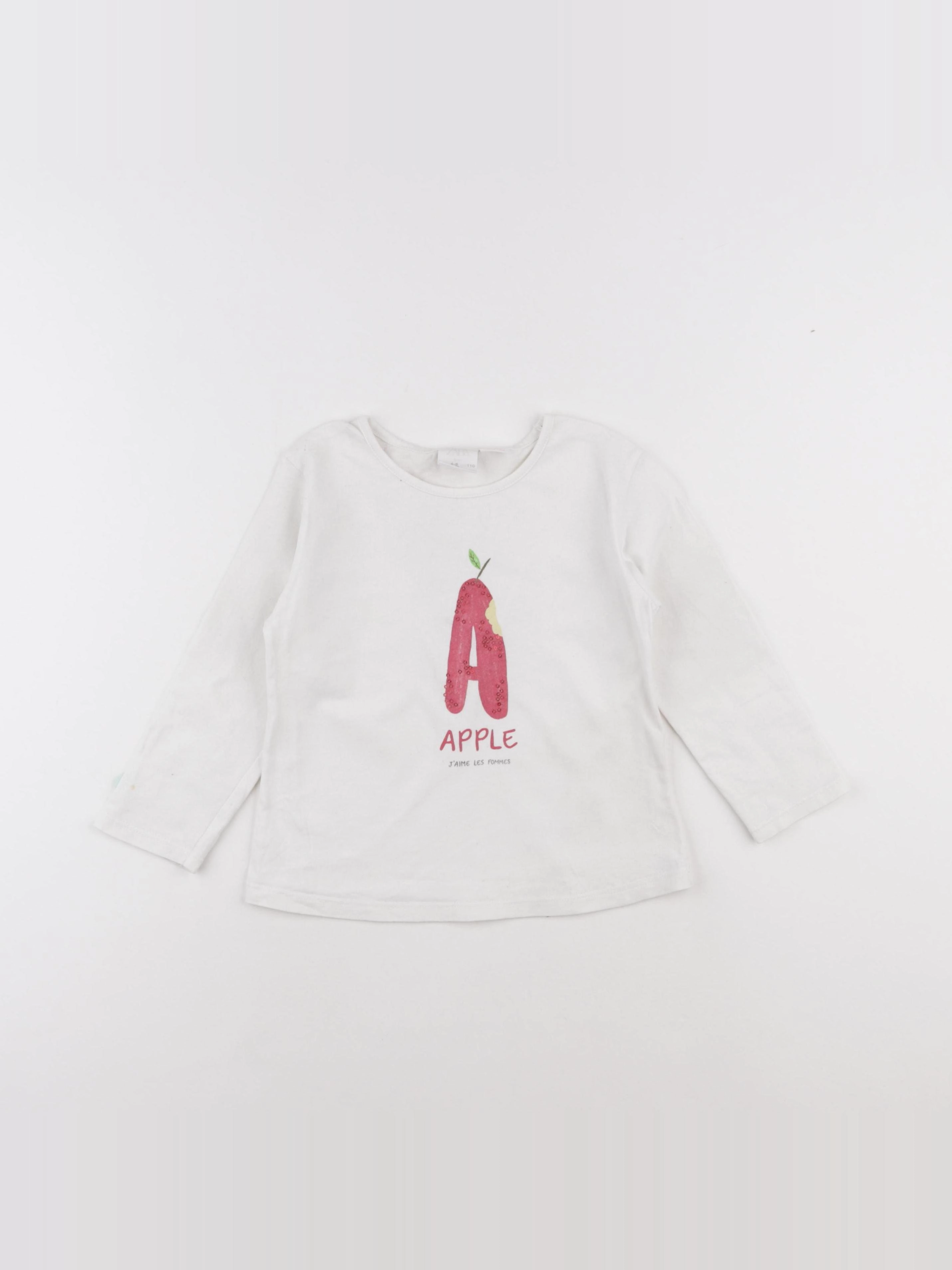 Zara - tee-shirt blanc - 4/5 ans