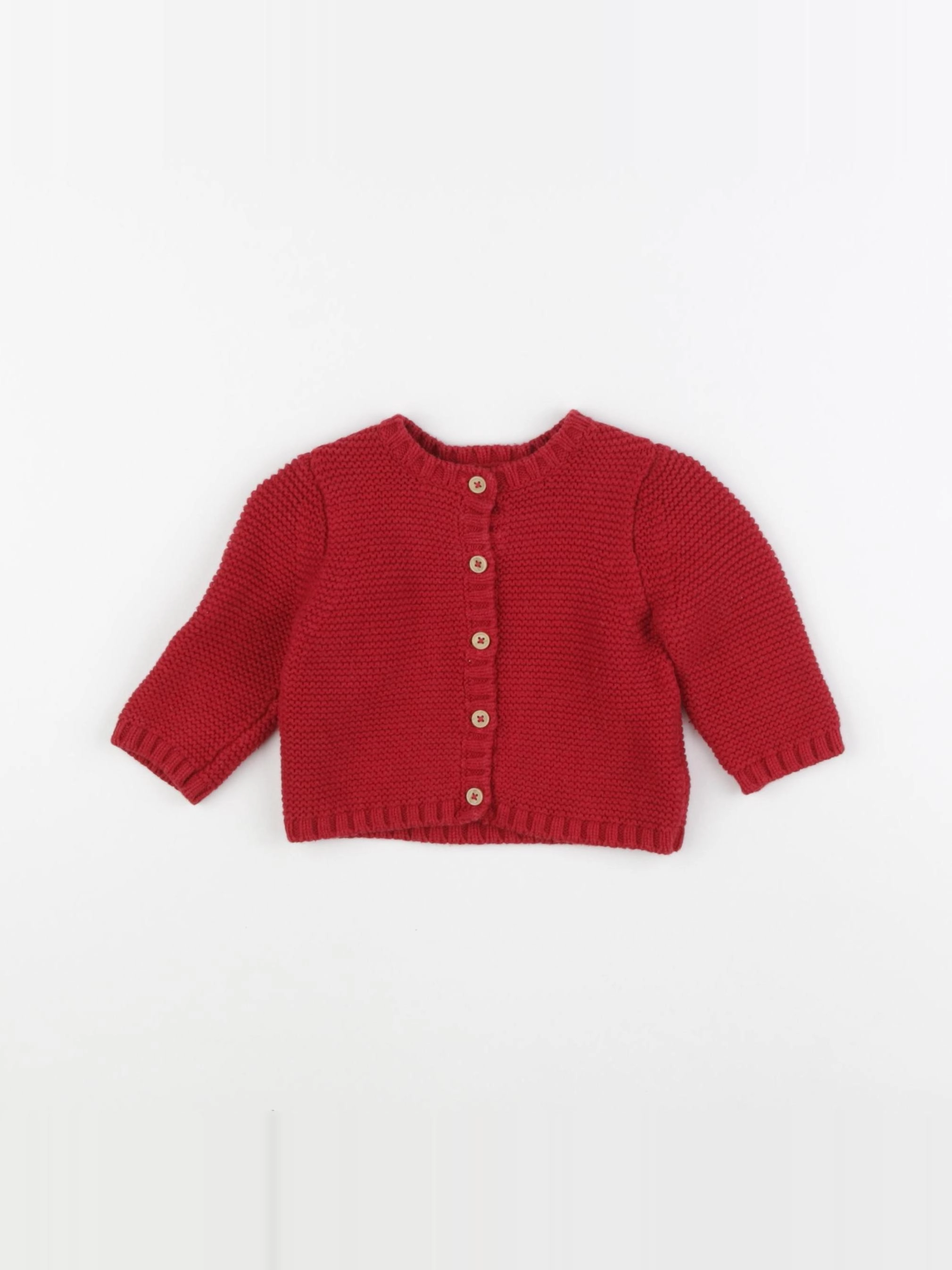 Boutchou - gilet rouge - 6 mois