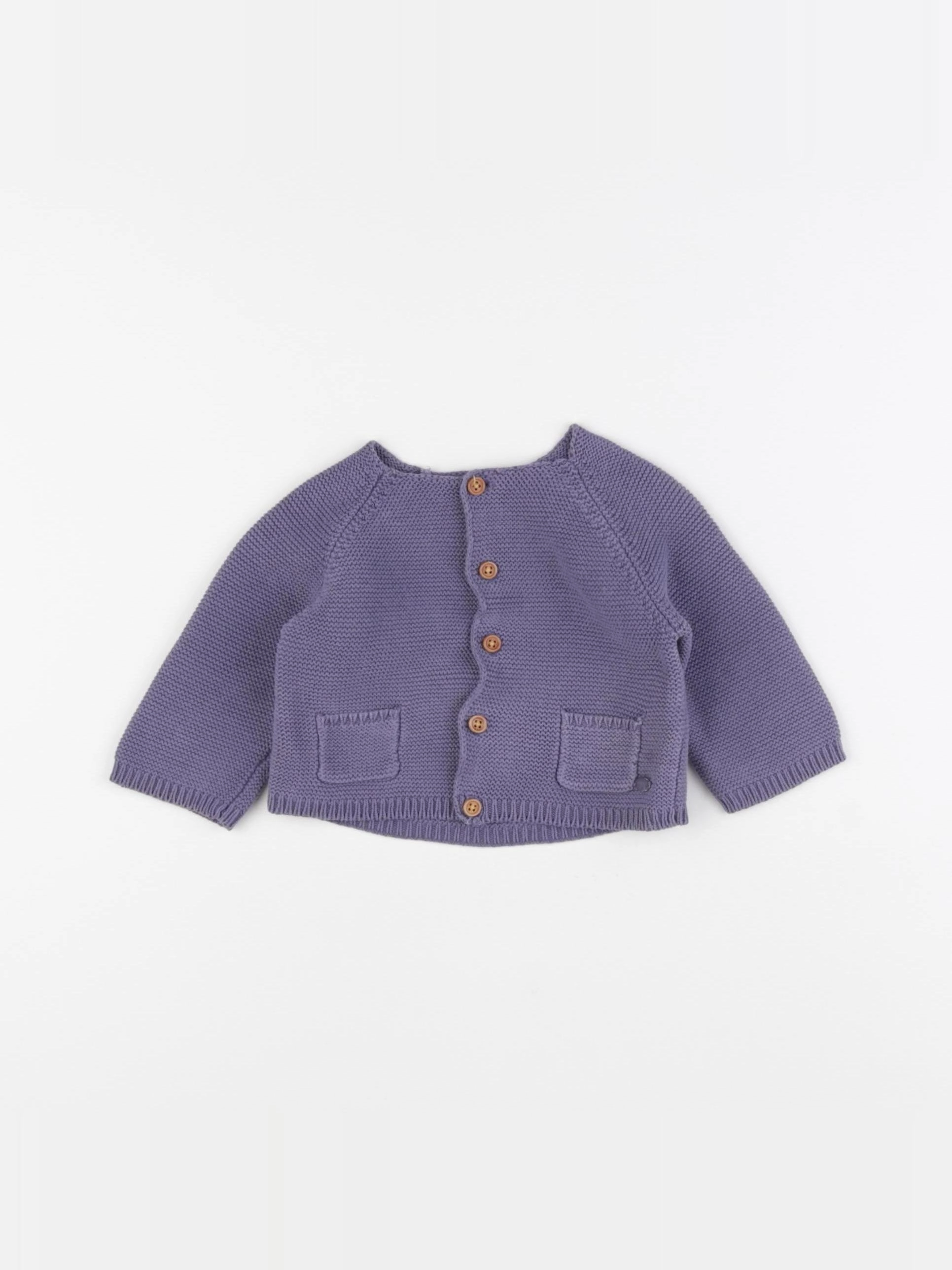 Cyrillus - gilet bleu - 3 mois