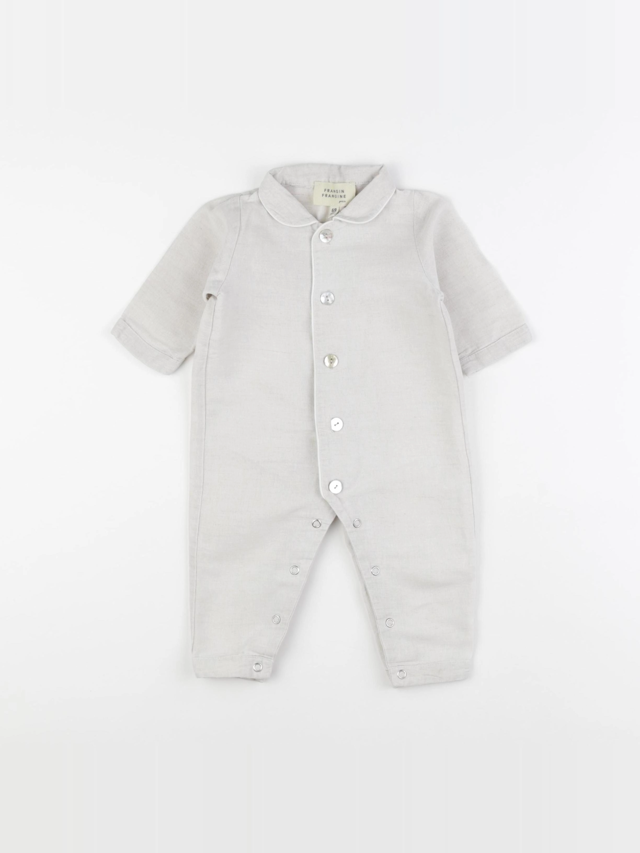 Frangin Frangine - combinaison gris - 6/9 mois