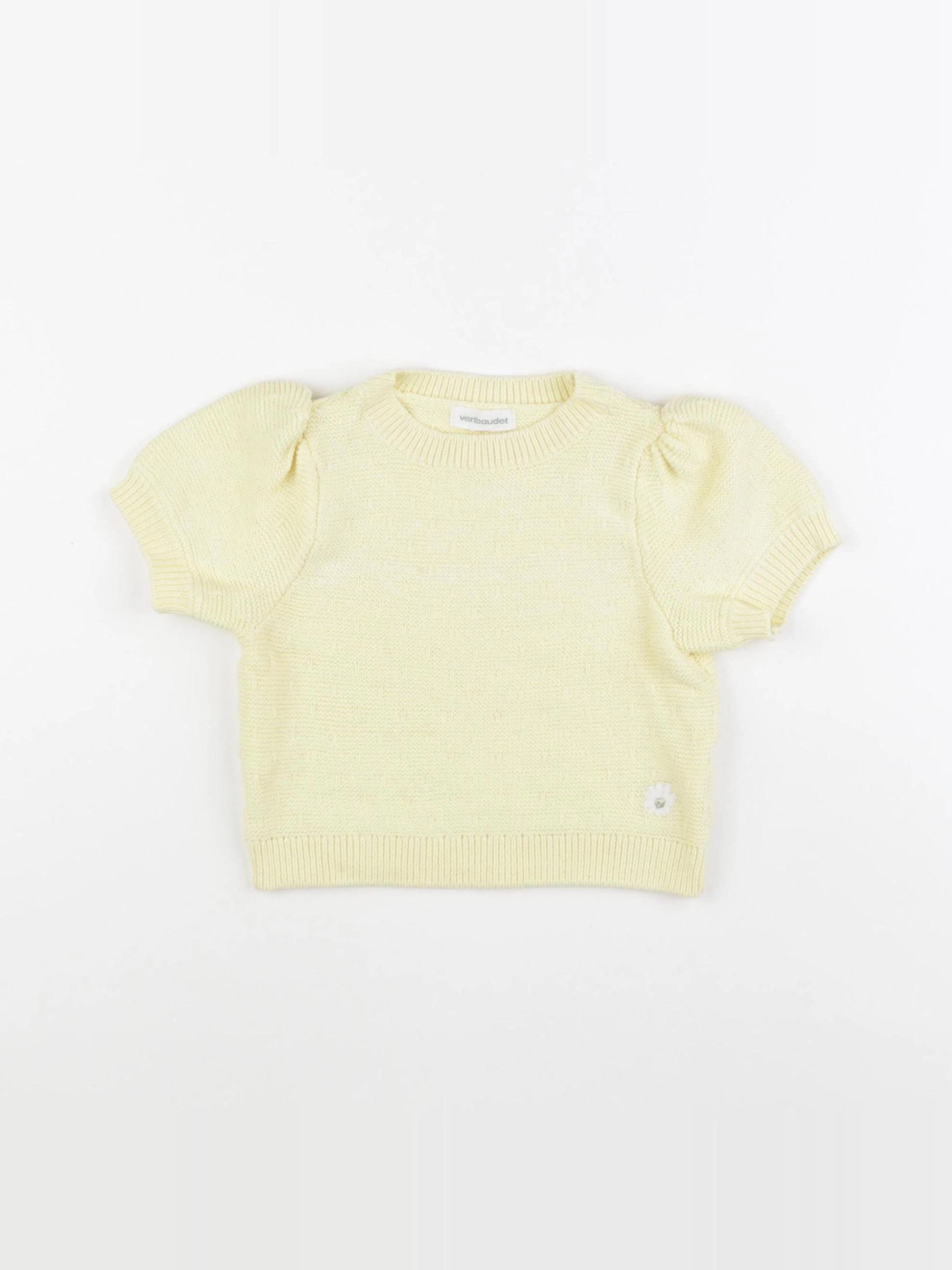 Vertbaudet - pull jaune - 2 ans