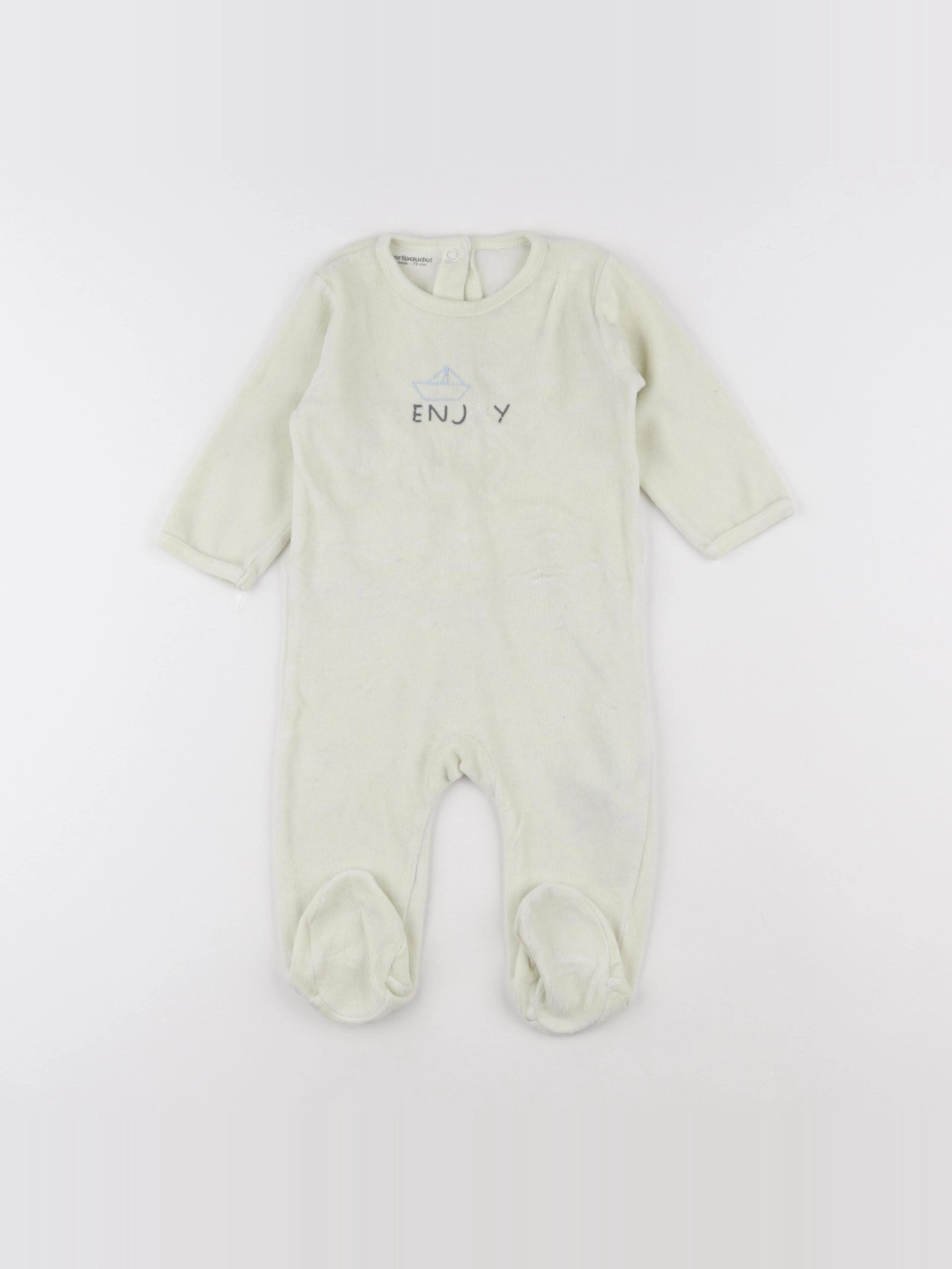 Vertbaudet - pyjama vert - 9 mois