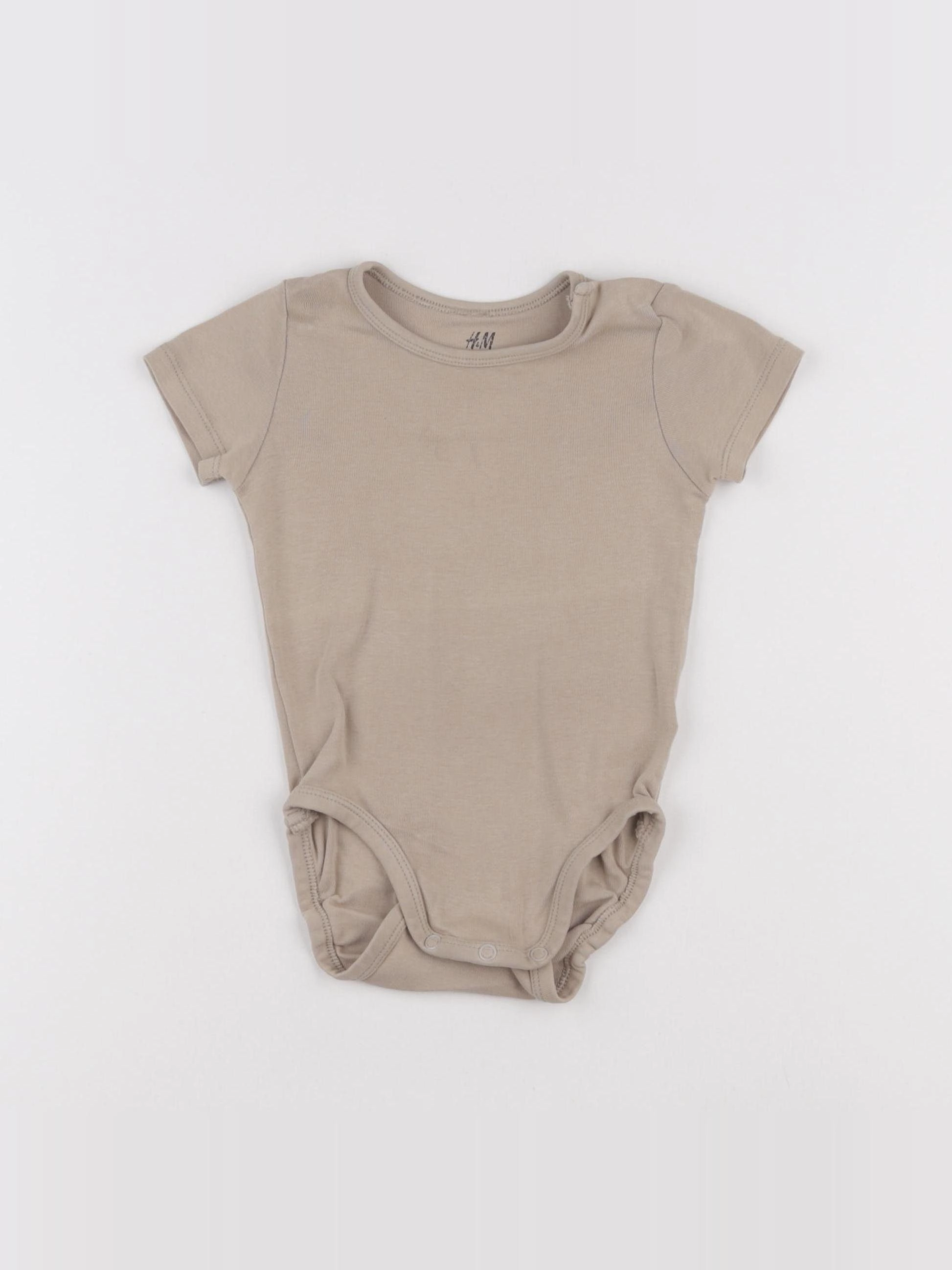 H&M - body marron - 9/12 mois