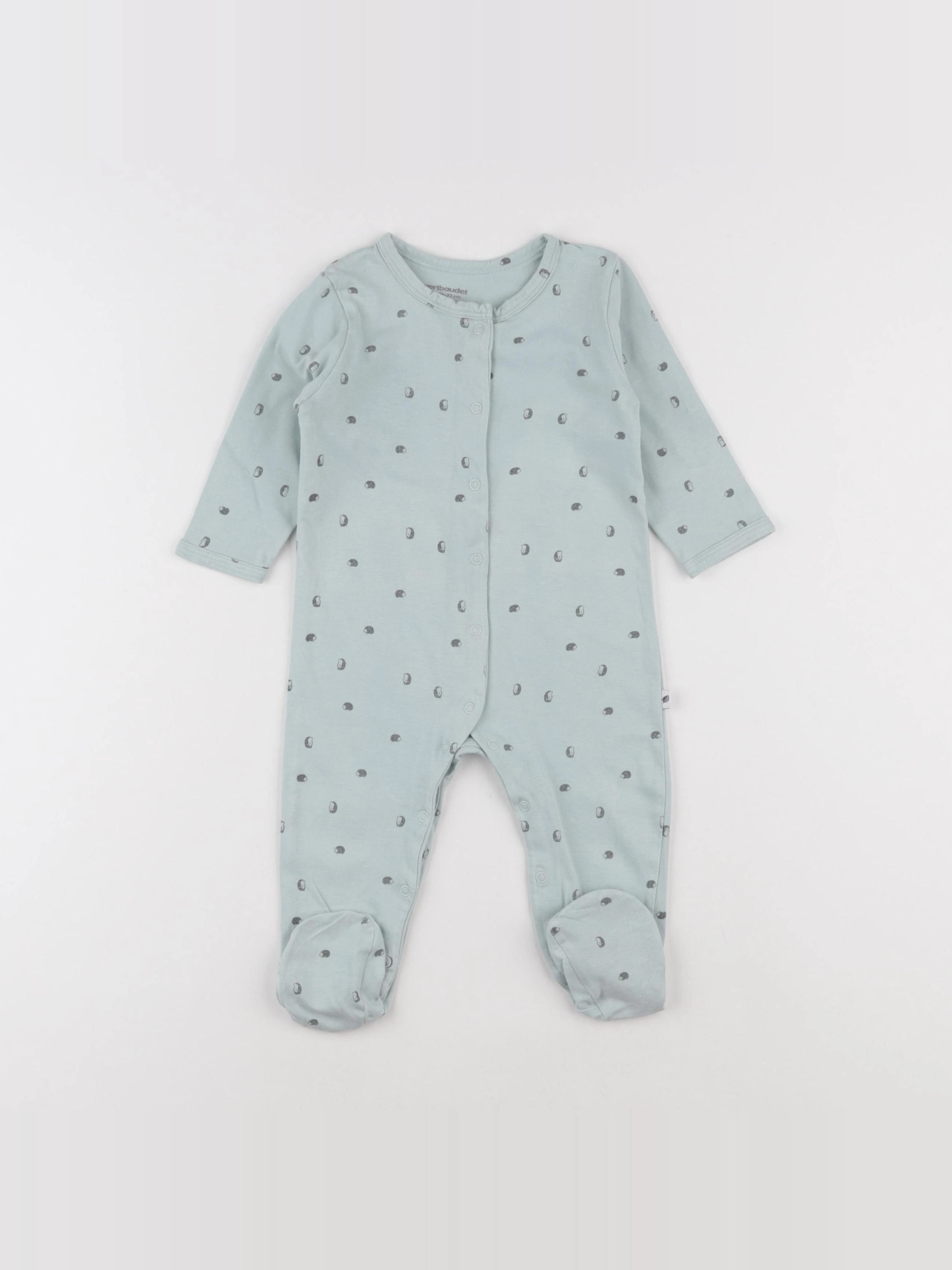 Vertbaudet - pyjama coton vert - 9 mois
