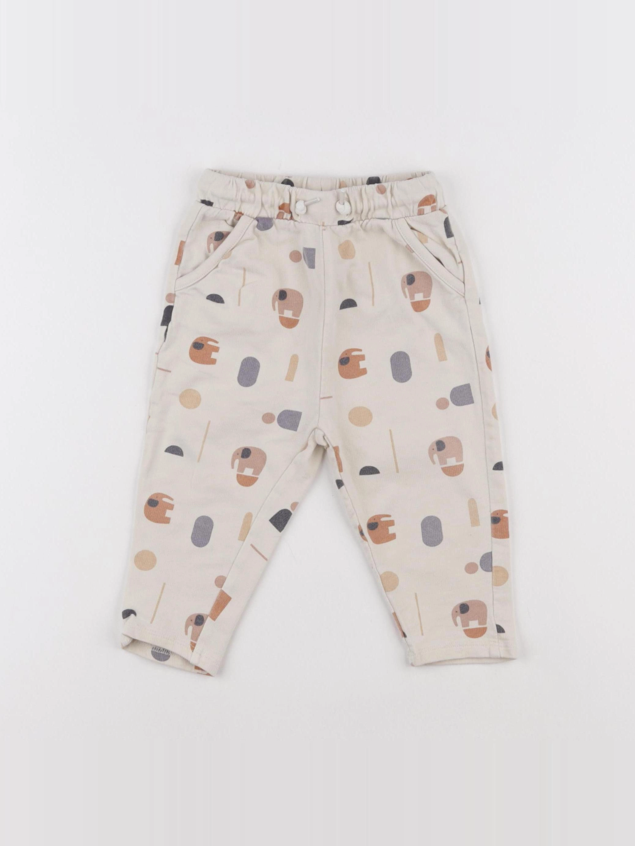 Vertbaudet - jogging beige - 18 mois