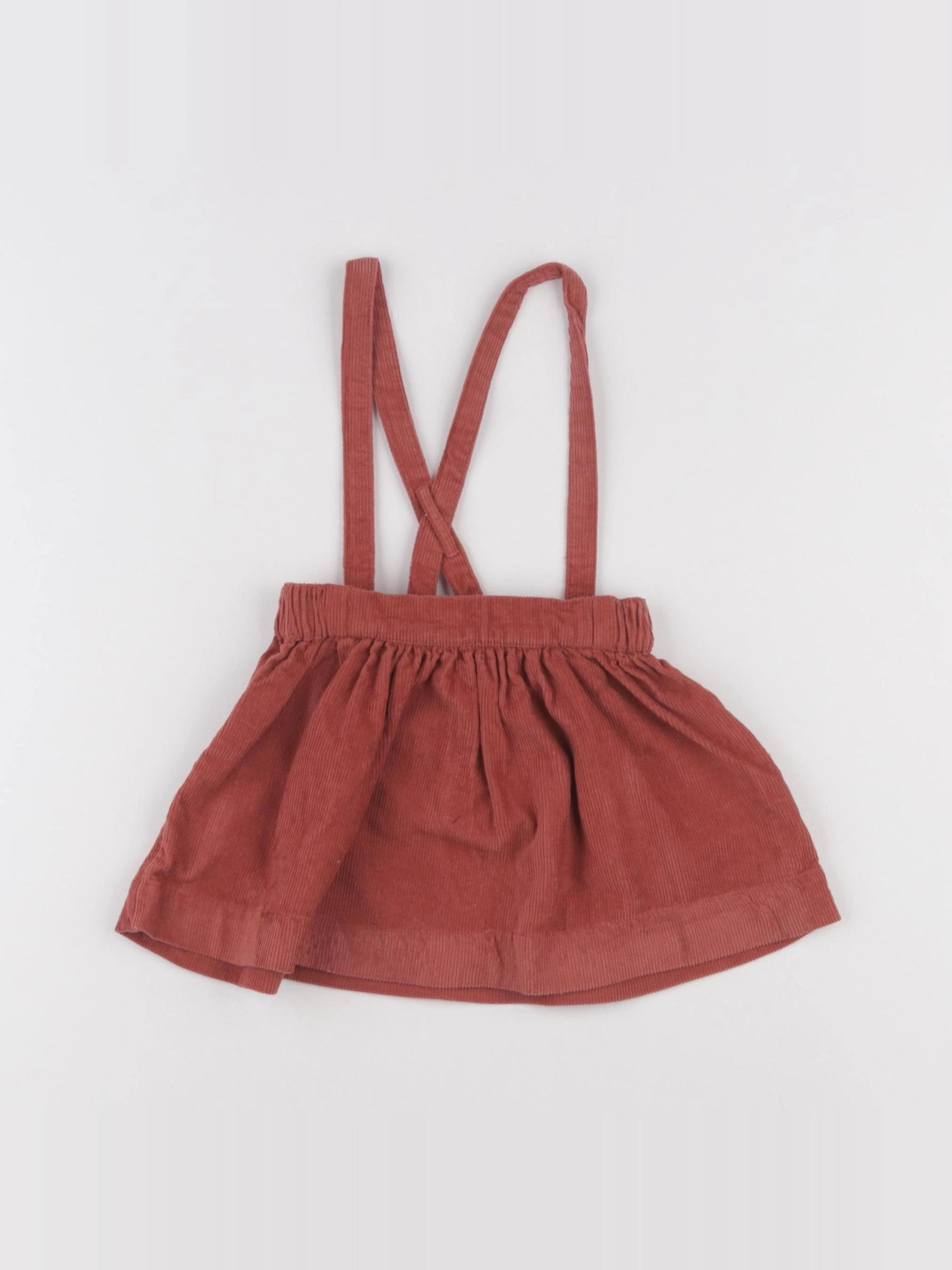 Vertbaudet - jupe marron - 9 mois