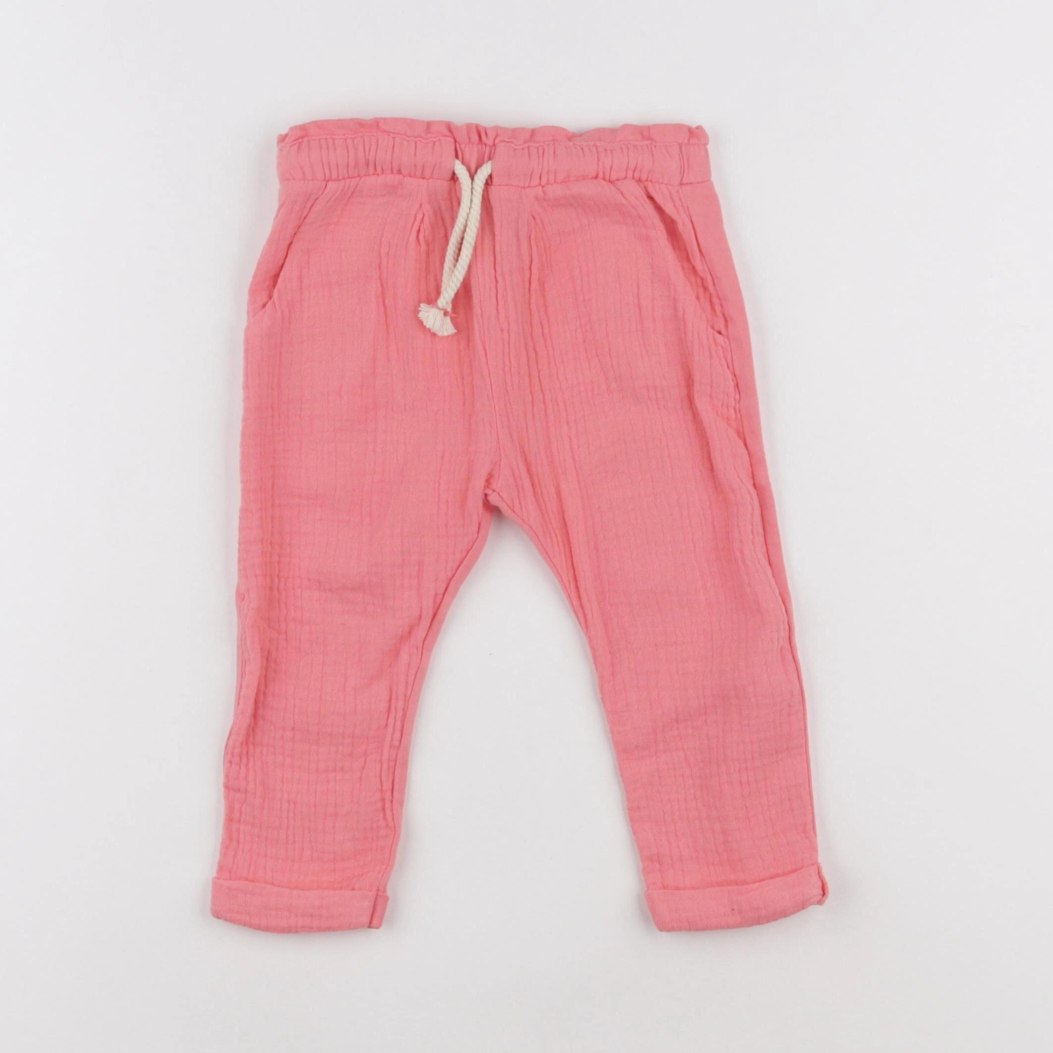 Zara - pantalon rose - 9/12 mois