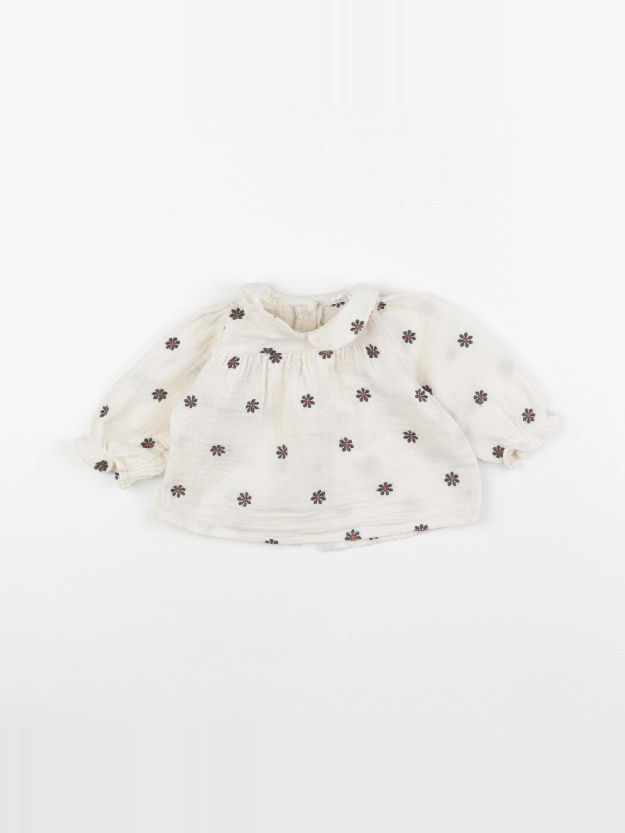 Vertbaudet - blouse beige - 3 mois