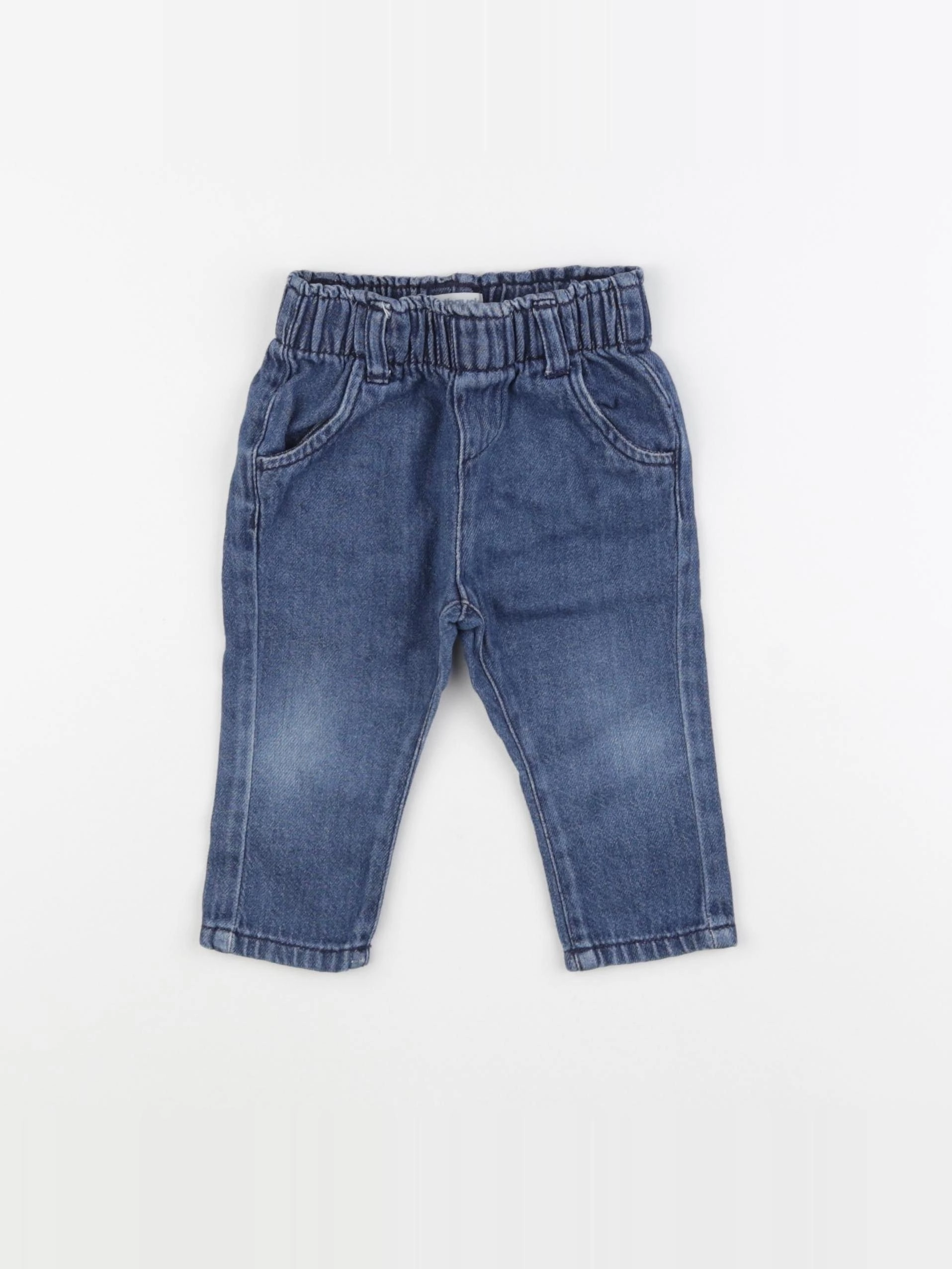 Vertbaudet - jegging bleu - 12 mois