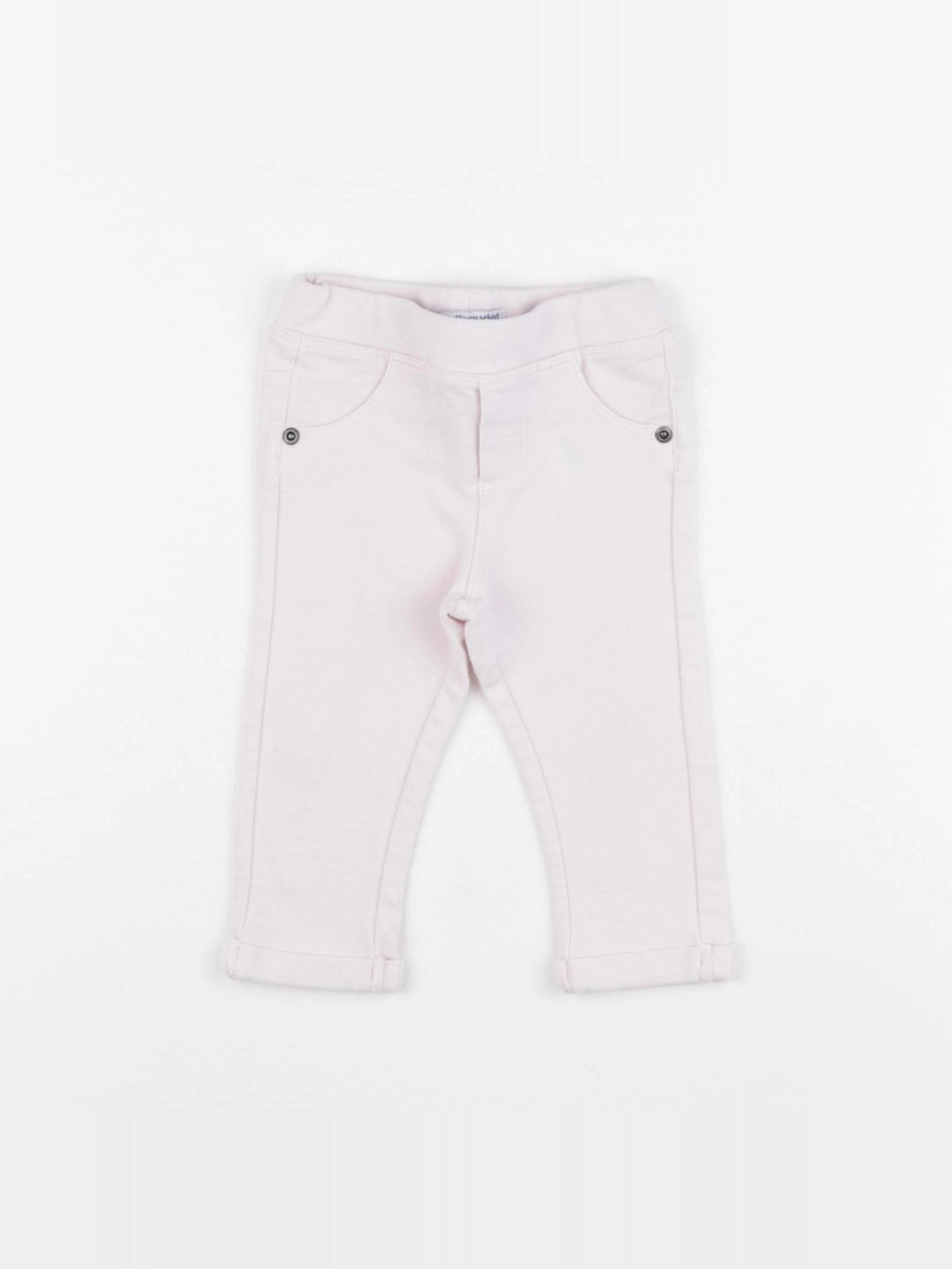 Vertbaudet - jegging rose - 9 mois