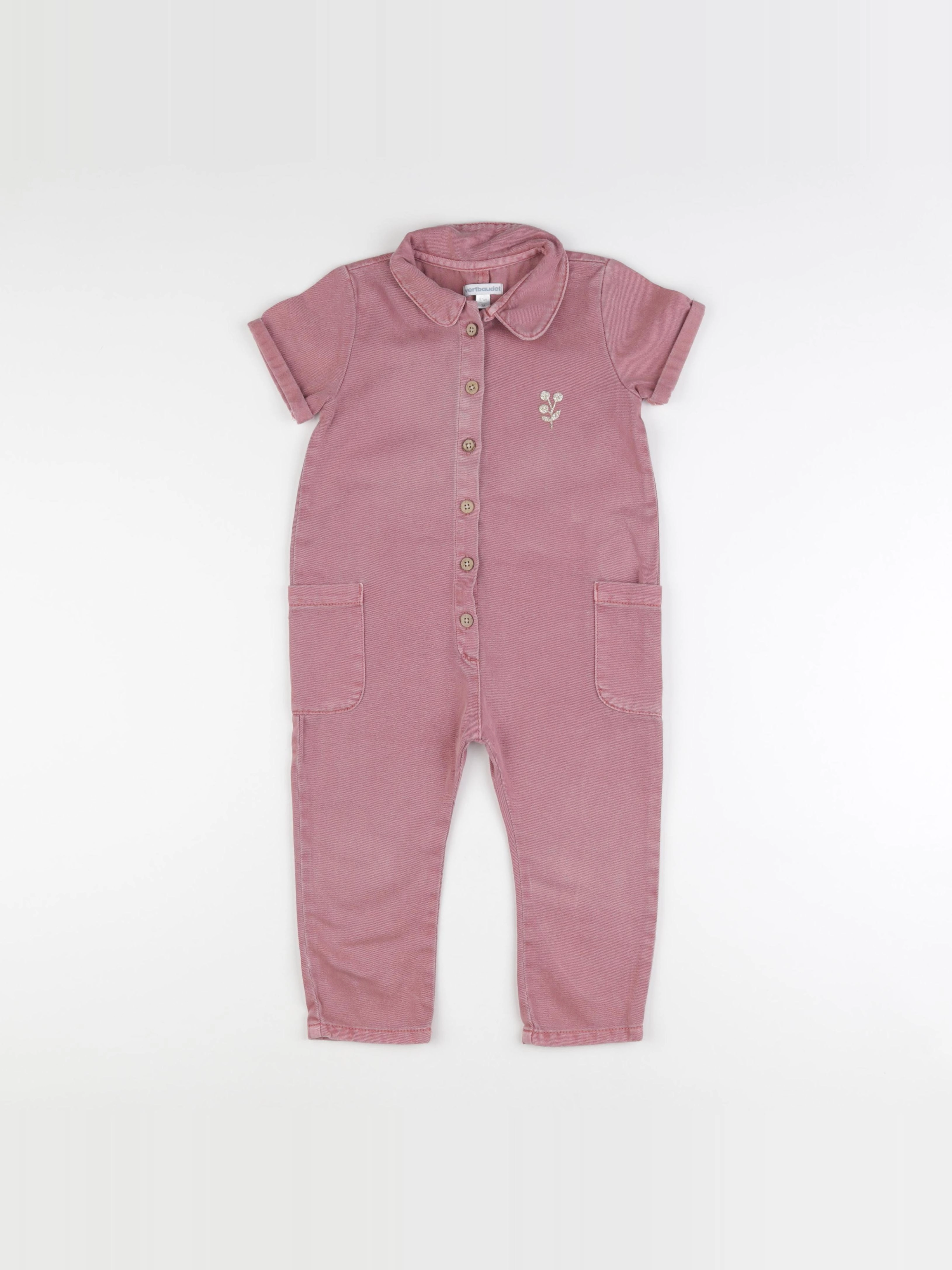 Vertbaudet - combinaison rose - 3 ans