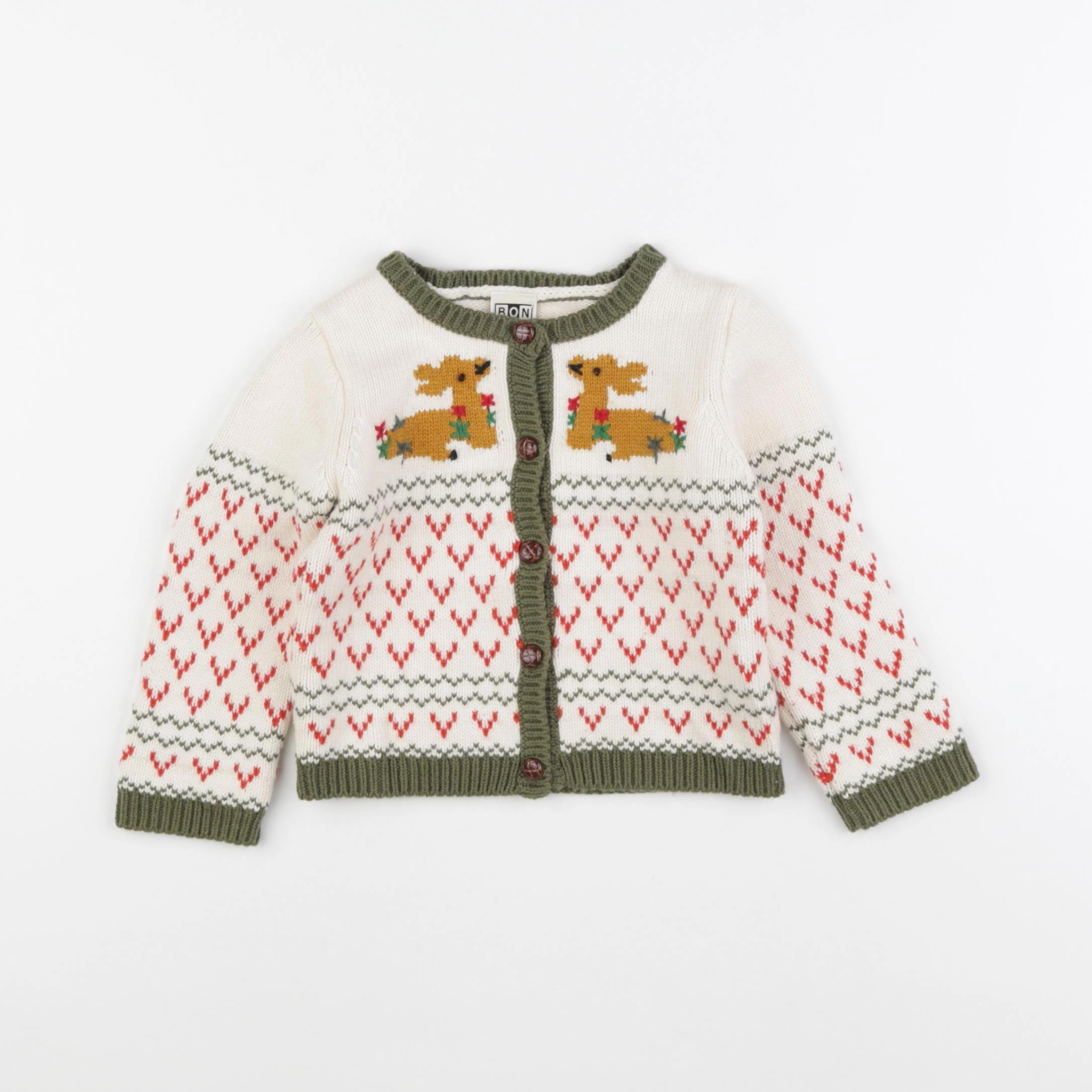 Bonton - gilet multicolore - 2 ans
