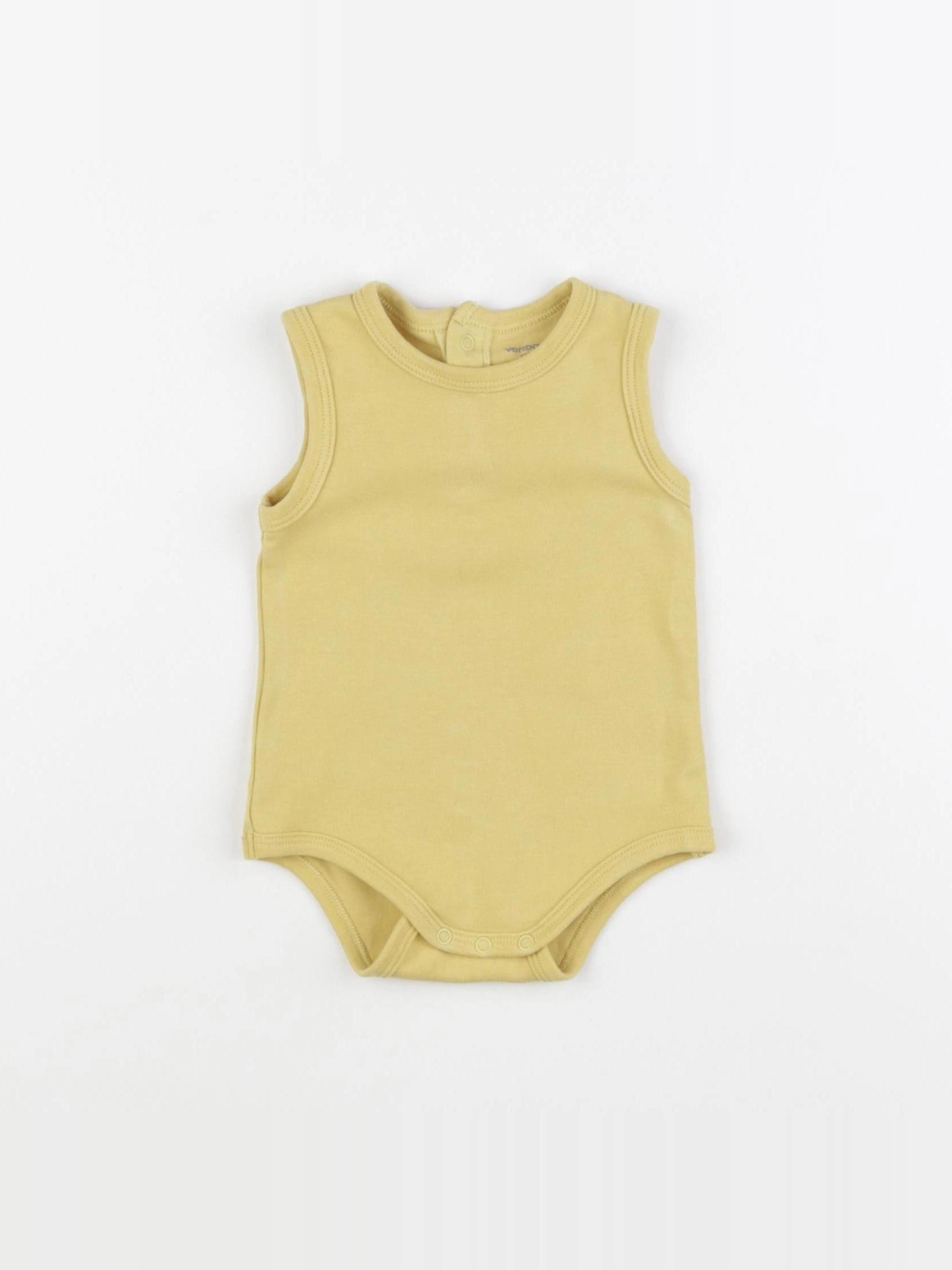Vertbaudet - body jaune - 9 mois