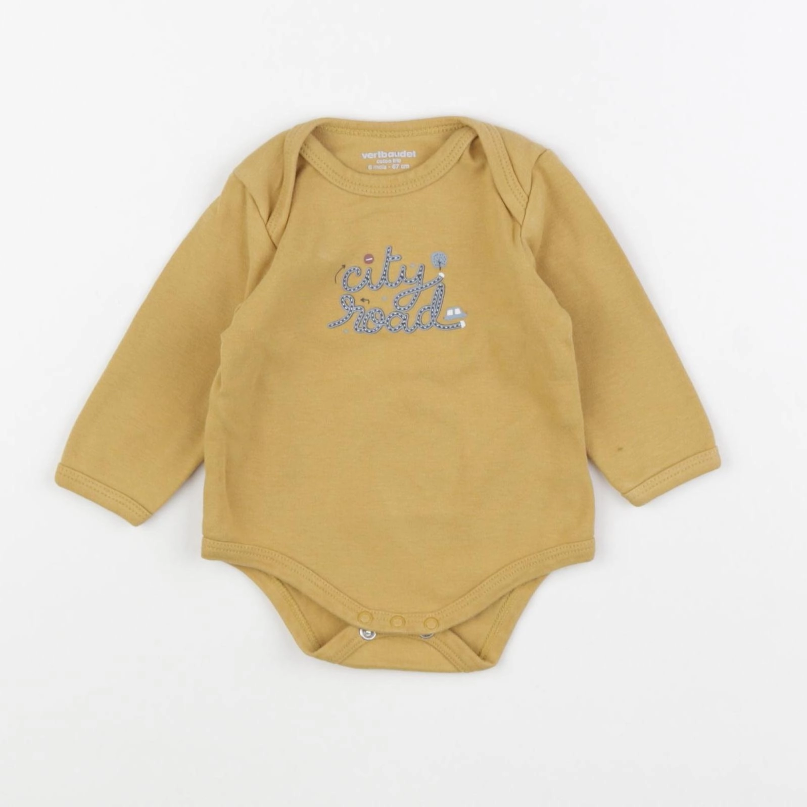 Vertbaudet - body jaune - 6 mois