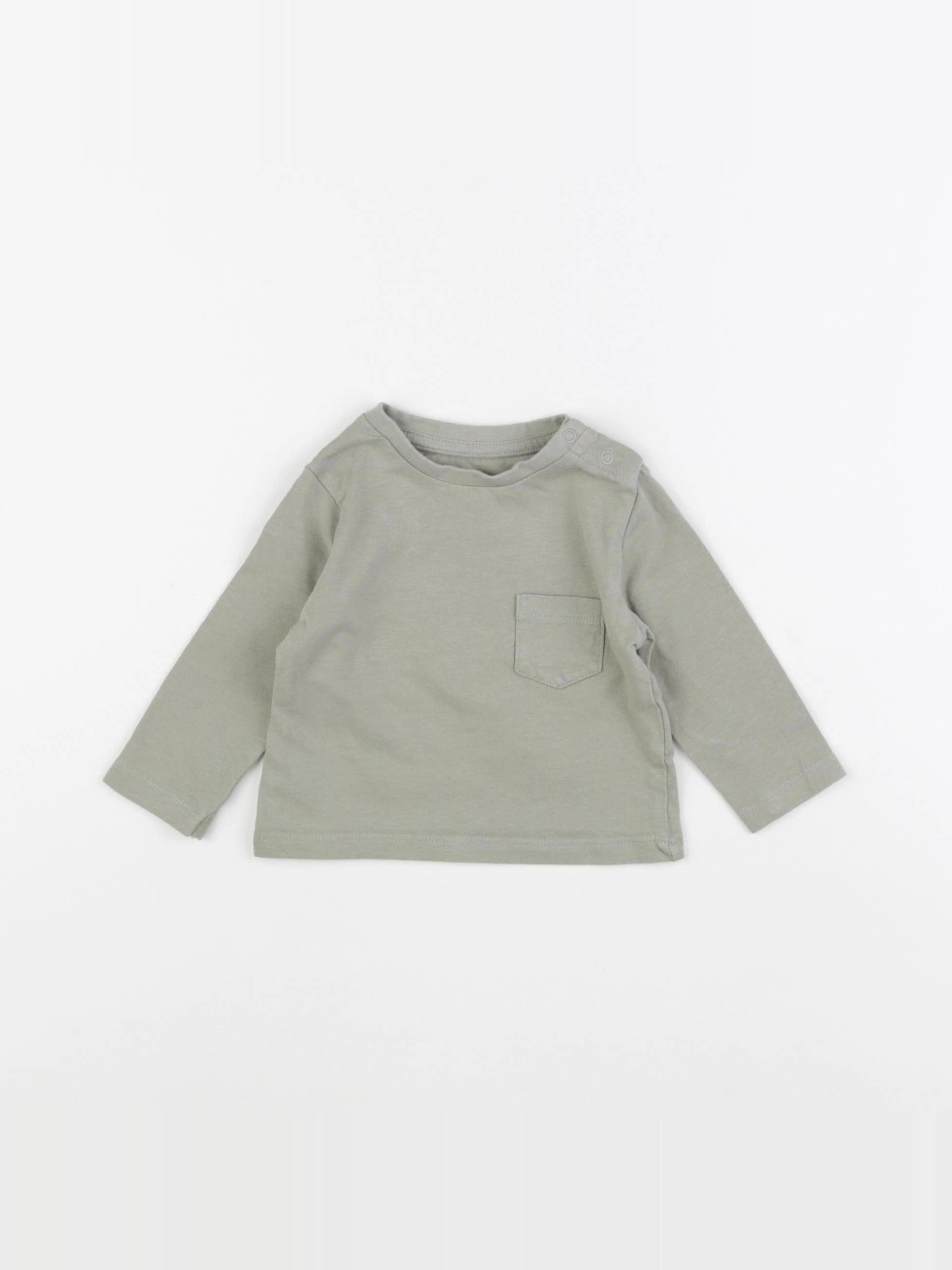Vertbaudet - tee-shirt vert - 6 mois